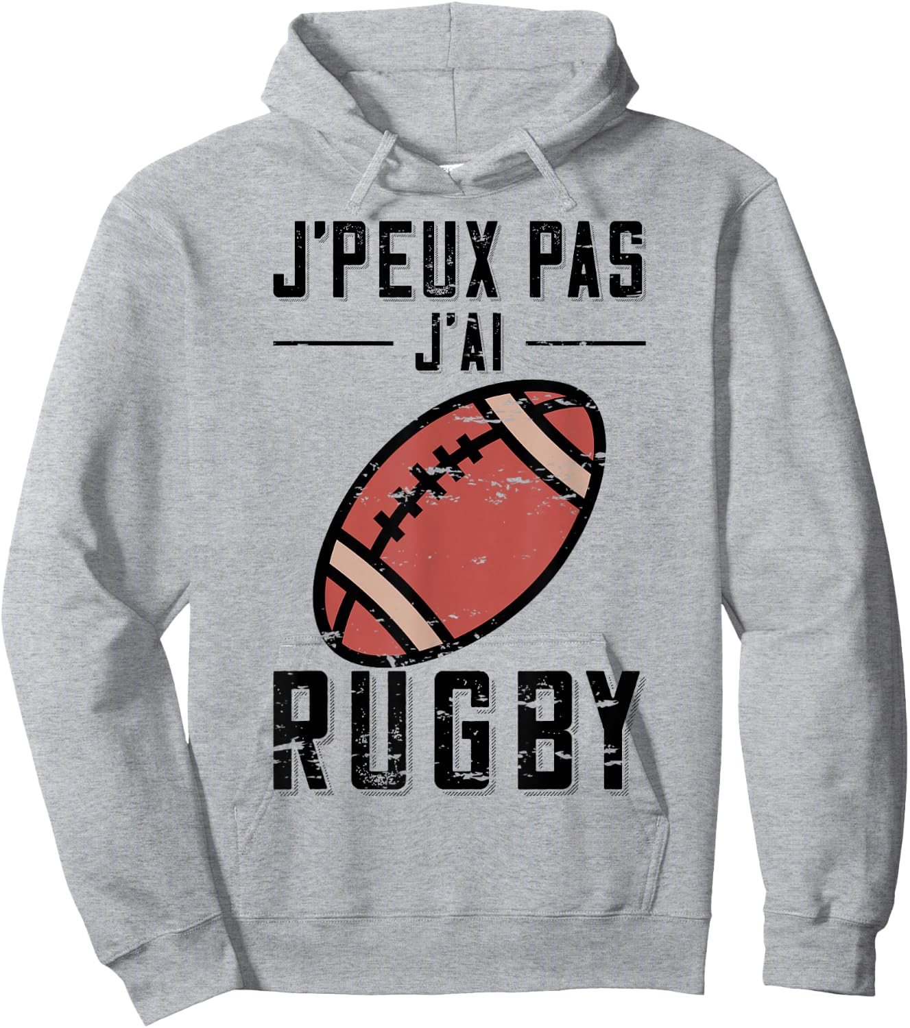 Gift Rugby Player "J'Peux pas j'ai Rugby , grey, S Hoodie - Hoodie | Ash