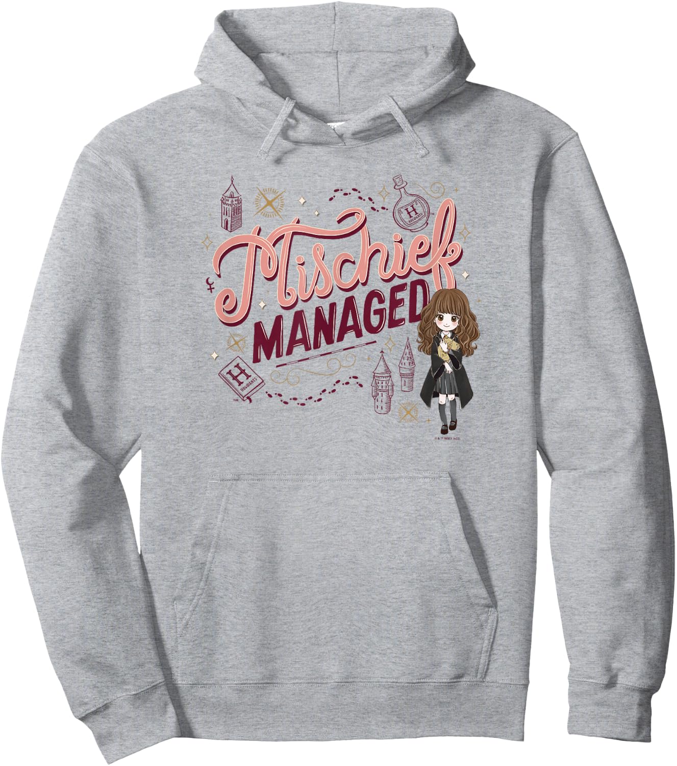 Harry Potter: Deathly Hallows 2 Hermione Mischief Managed Hoodie - Hoodie | Ash