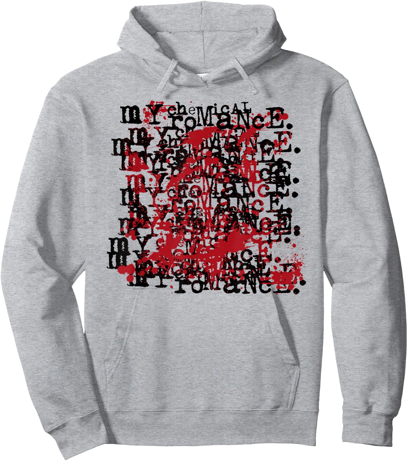 My Chemical Romance mit Revenge Logo On Repeat - Damen, Weiß, S, Kurzarm, Klassisch, -Erwachsene, Polyester 100% Hoodie - Hoodie | Ash