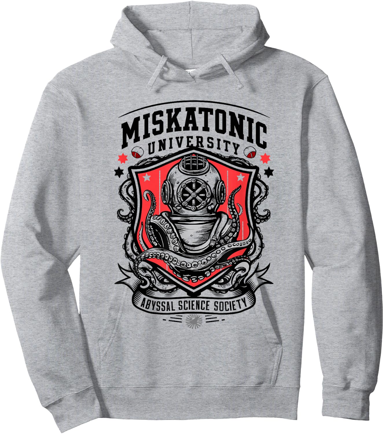 Miskatonic University Abyssal Science Society Nautic Cthulhu Hoodie - Hoodie | Ash