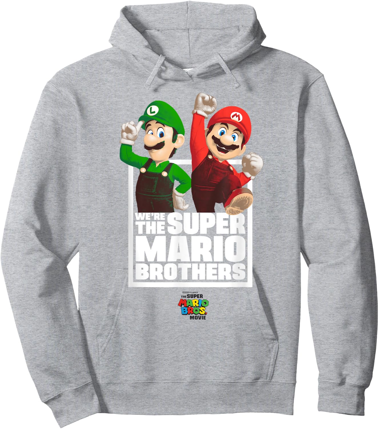 The Super Mario Bros. Movie The Super Mario Bros. Portrait , blue Hoodie - Hoodie | Ash