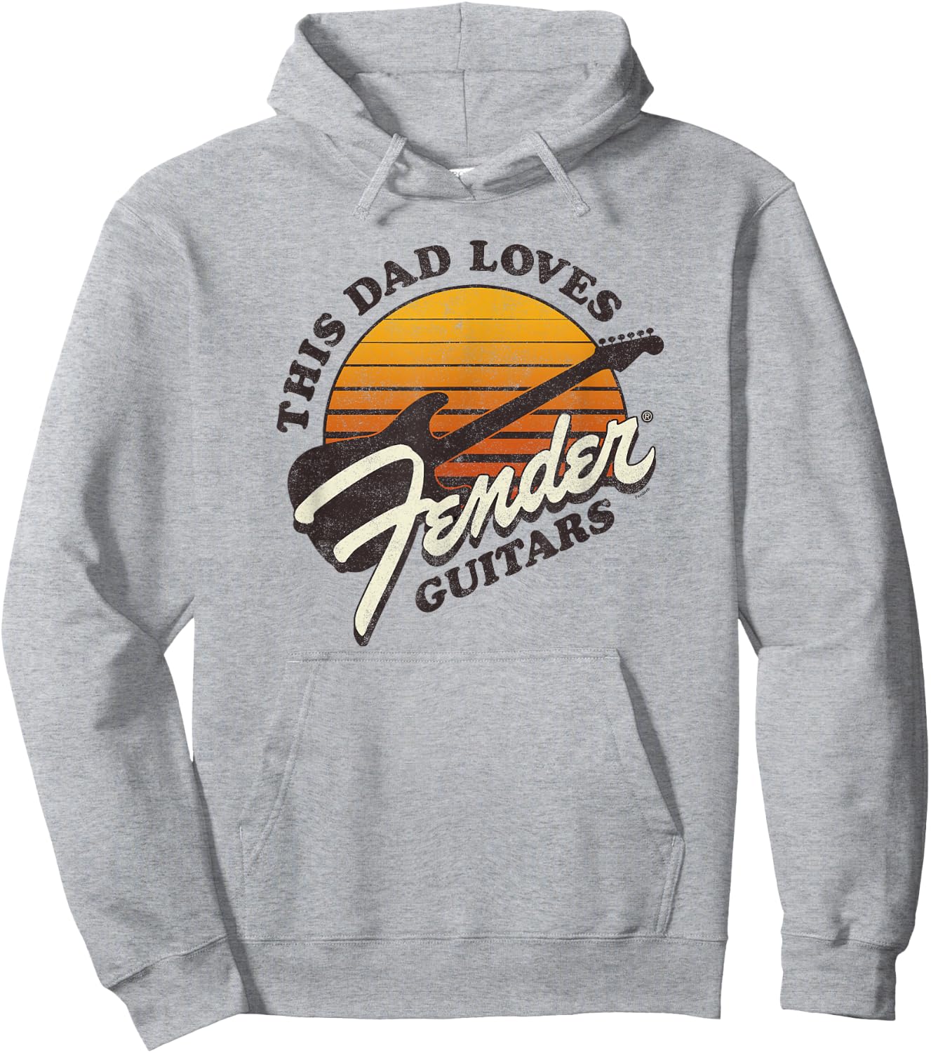 Fender Father's Day This Dad Loves Fender Guitars , gray, s Hoodie - Hoodie | Ash