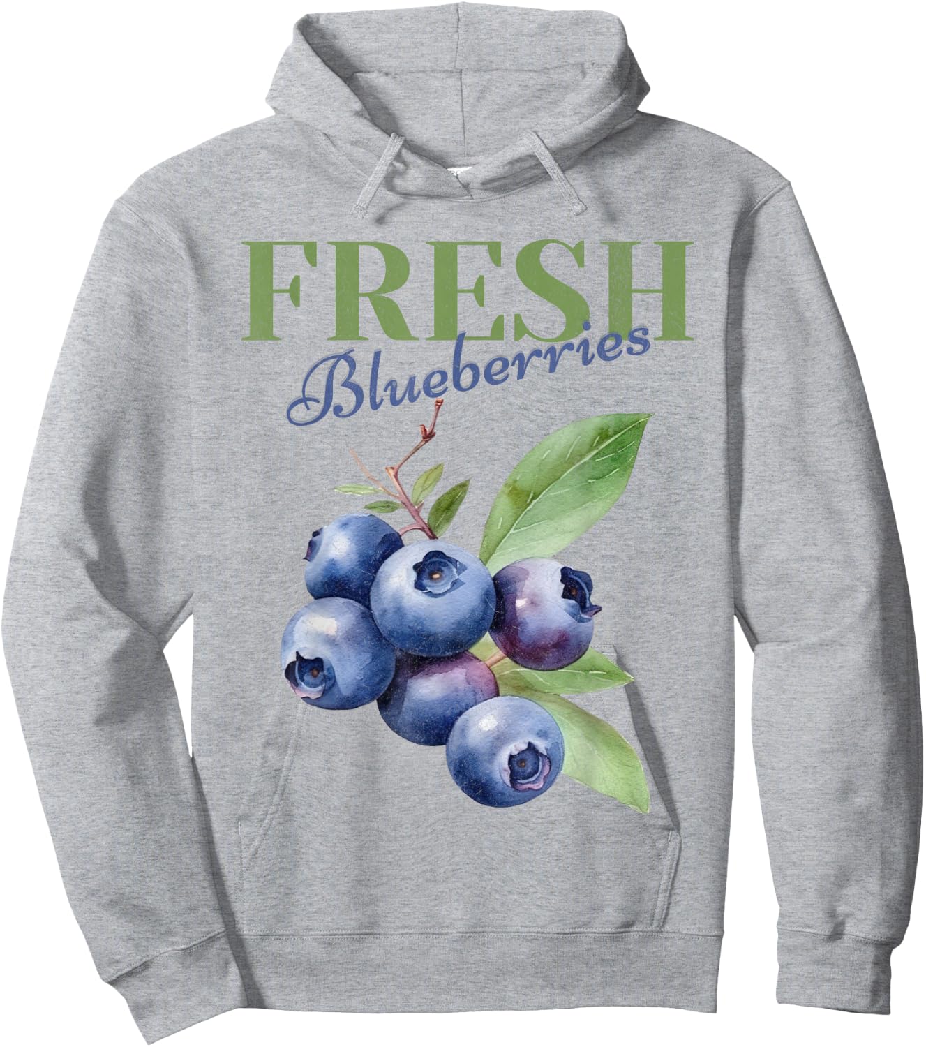 Fresh Blueberries Homestead Homegrown Farmhouse Farmer Hoodie - Hoodie | Ash