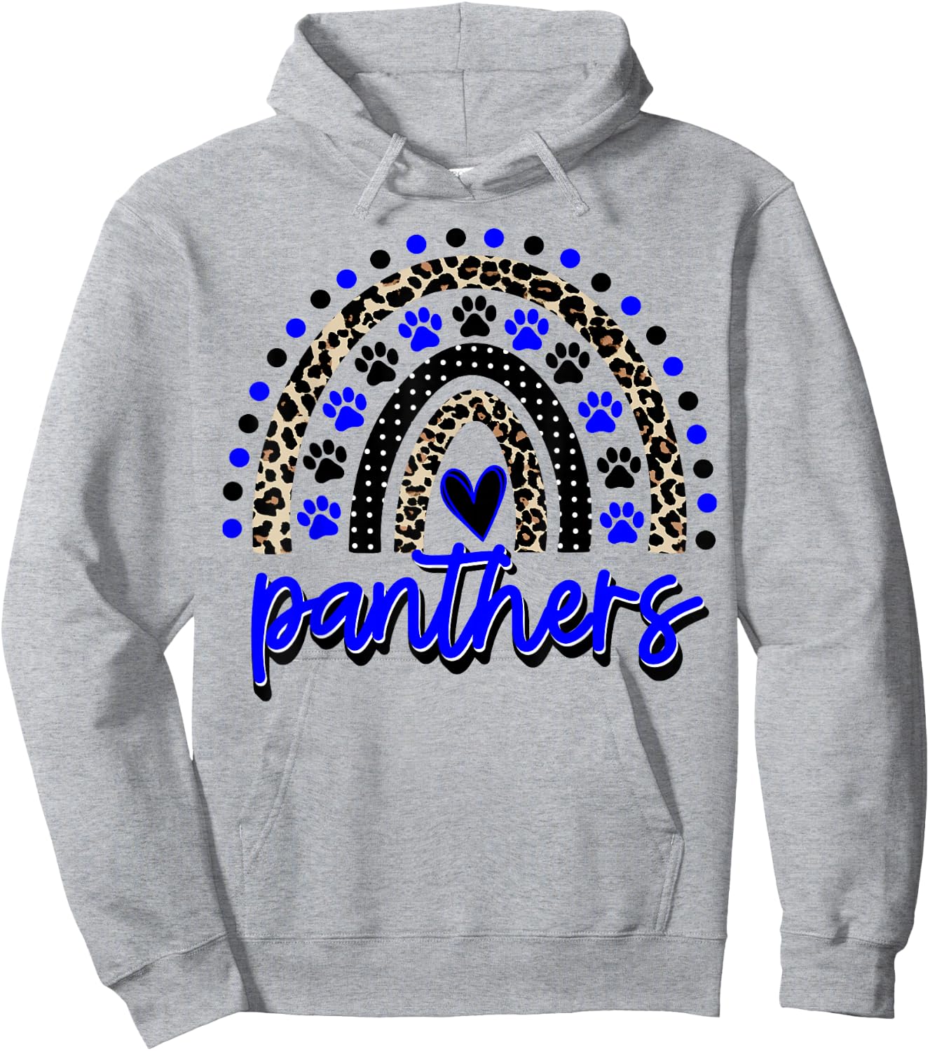 School Spirit Panthers Panther Pride Fan Team Spirit Wear Hoodie - Hoodie | Ash