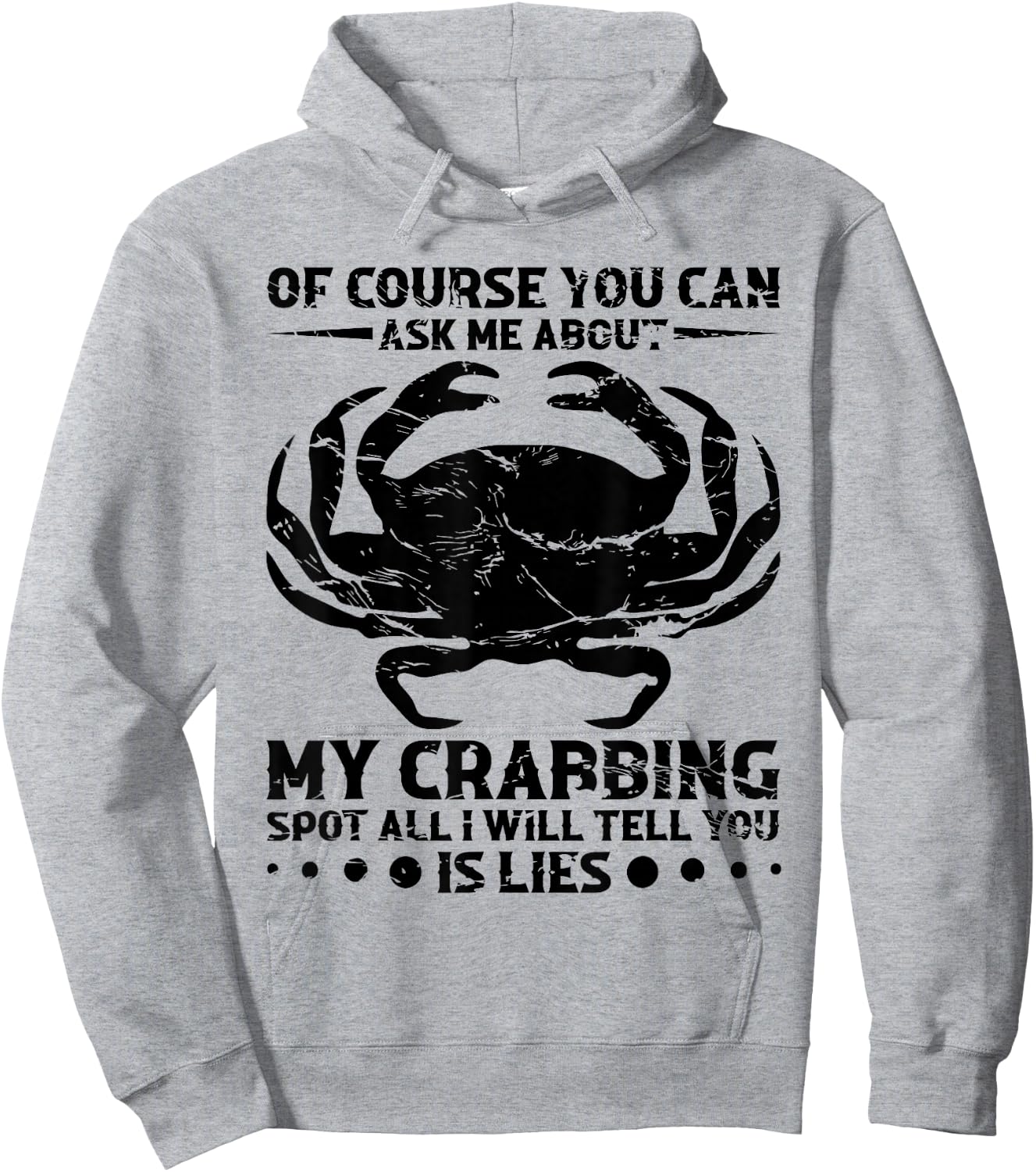 Crab Hunter Crab Whisperer Crab Hunting Crabbing Net Hoodie - Hoodie | Ash