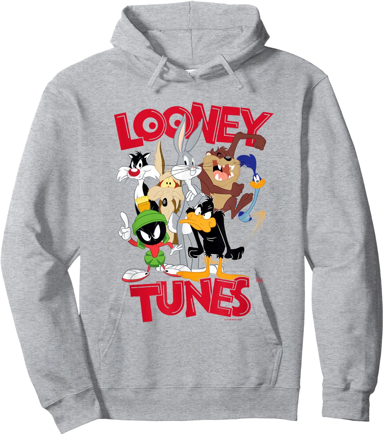 Looney Tunes Classic Characters Group Shot Poster Hoodie - Hoodie | Ash