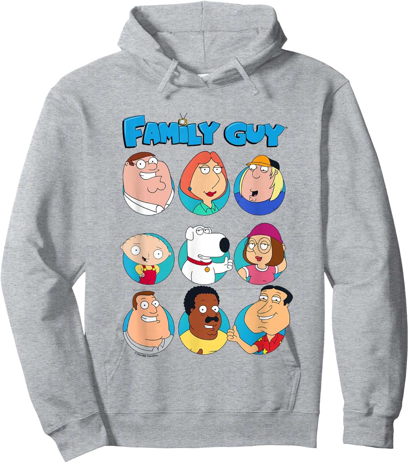 Family Guy Quahog's First Family Group Box Up , Blue, S Hoodie - Hoodie | Ash