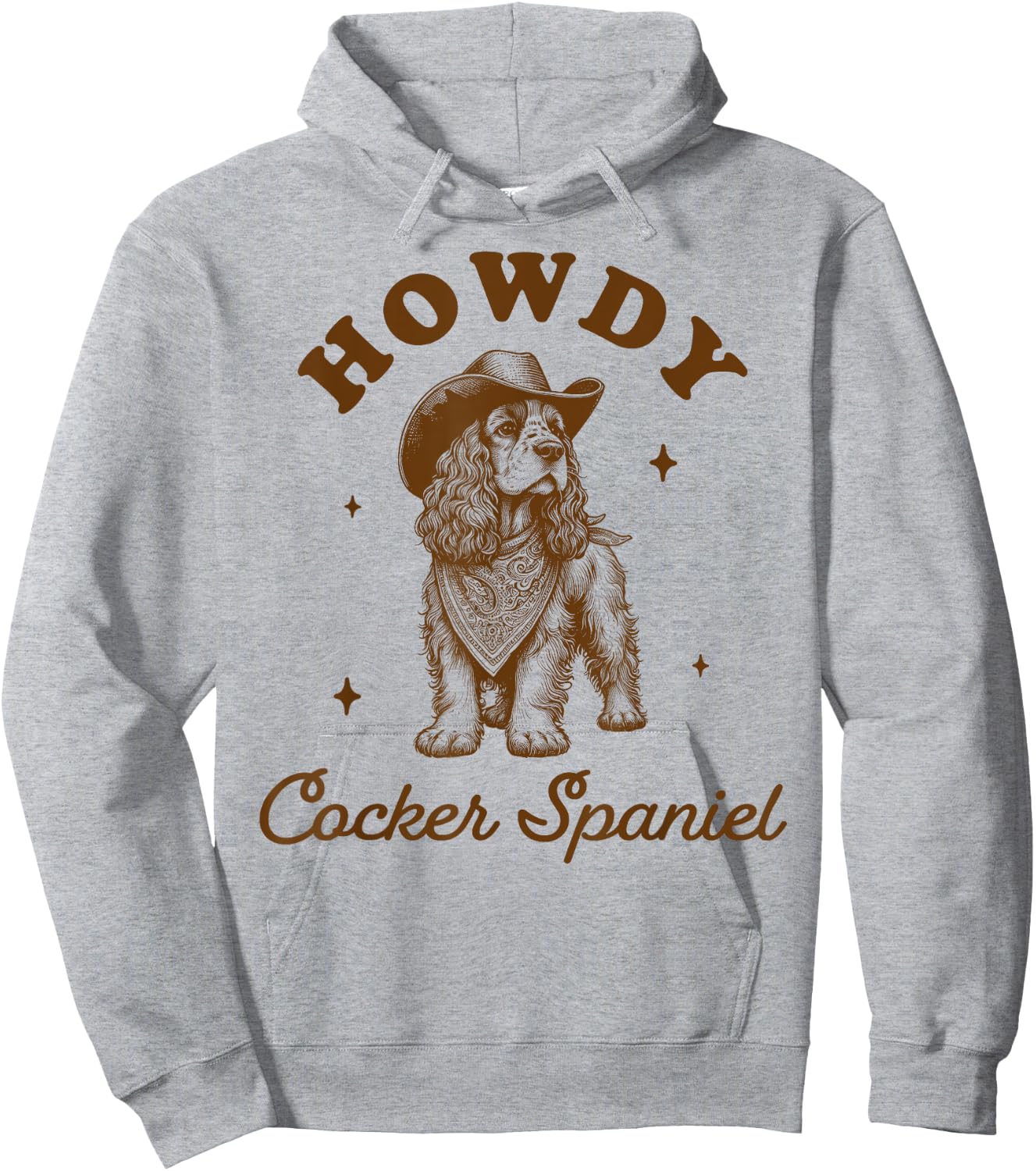Cocker Spaniel Dog Mom Western Life Howdy Cocker Spaniel Women Hoodie - Hoodie | Ash