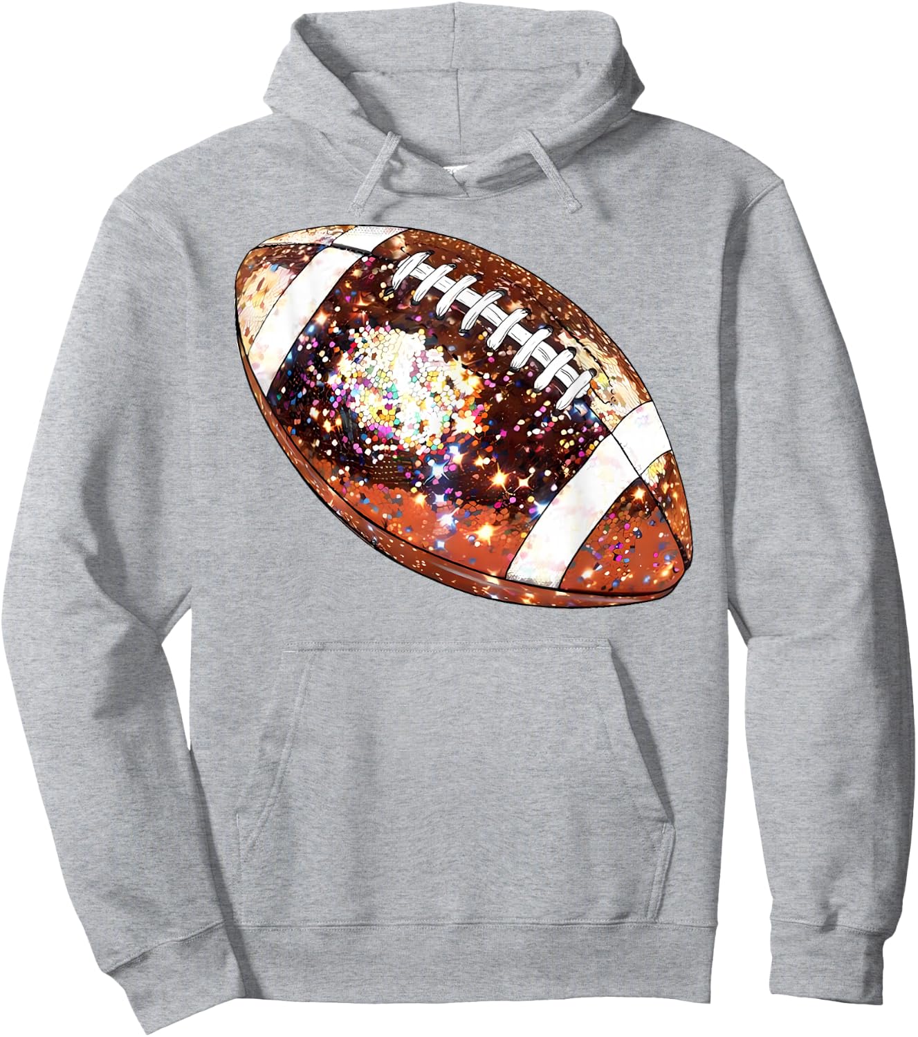 Football Disco Football Season Game Day Football Mom Sister Hoodie - Hoodie | Ash