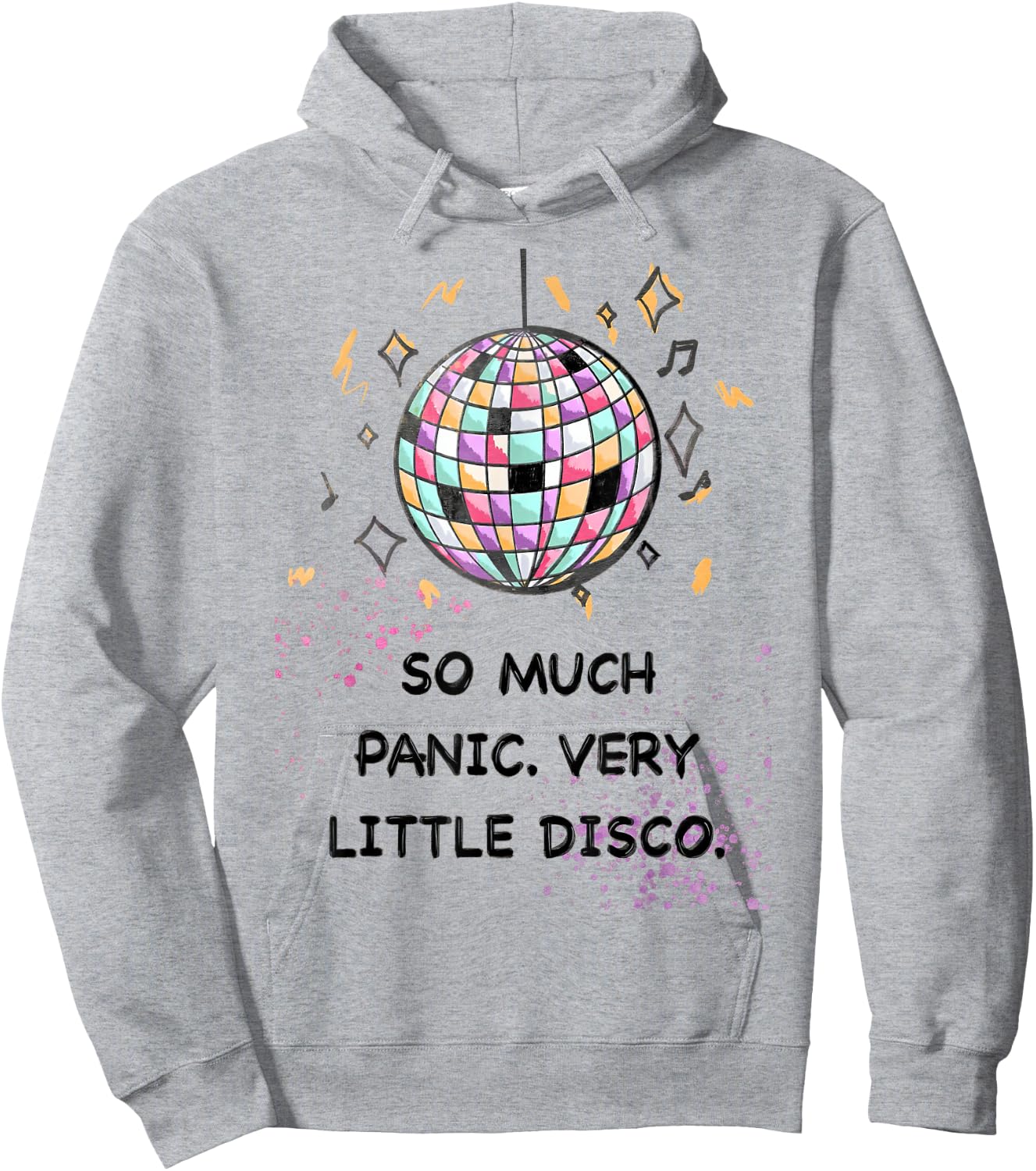 So Much Panic Very Little Disco Fun Retro Hoodie - Hoodie | Ash