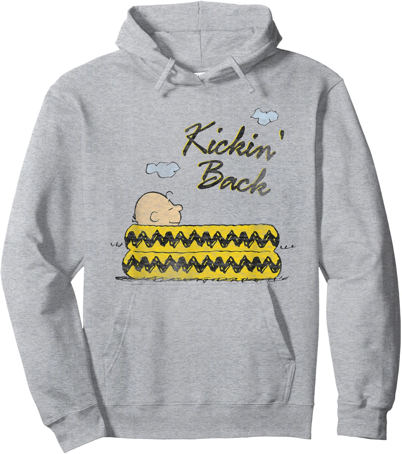 Peanuts Kickin' Back Charlie Brown Hoodie - Hoodie | Ash