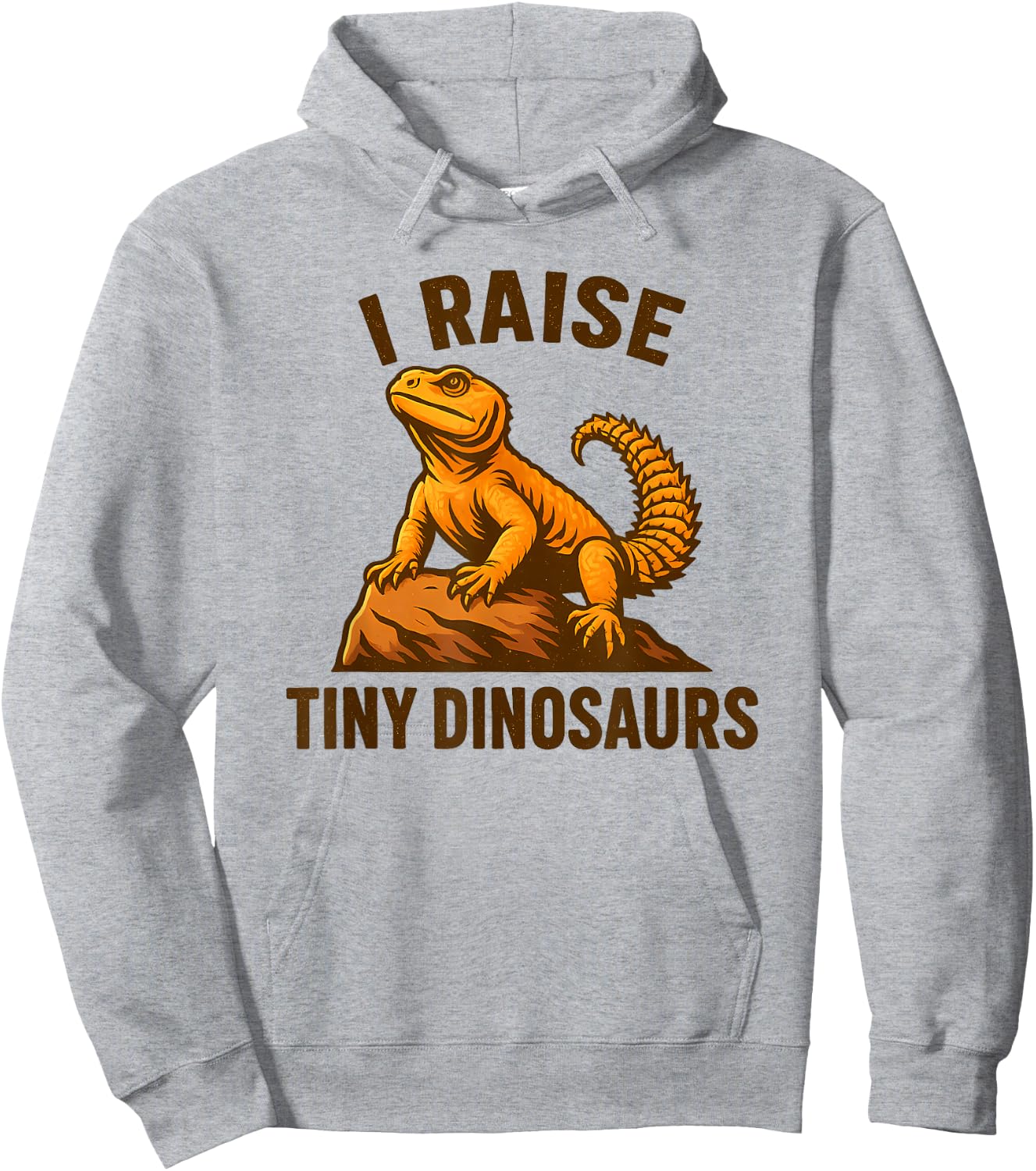 Uromastyx Agama I Raise Tiny Dinosaurs Lizard Owner Hoodie - Hoodie | Ash