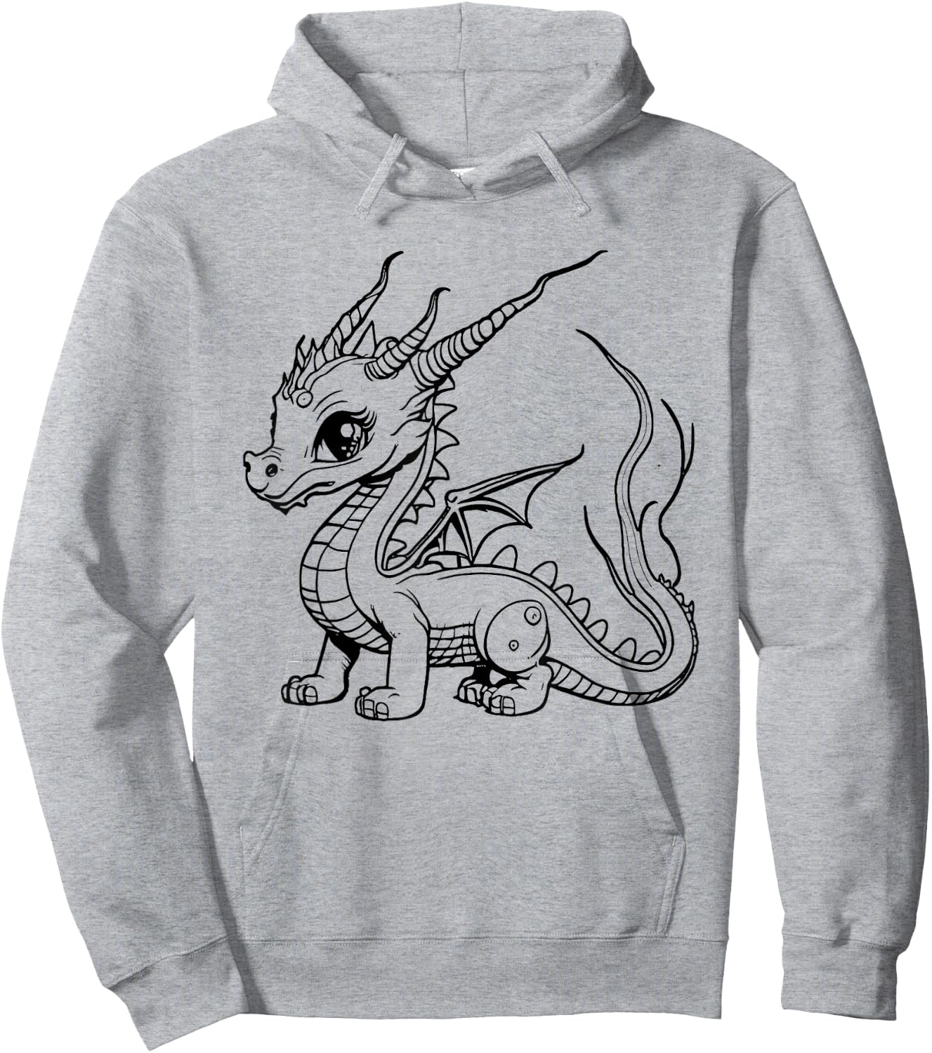 Color the dragon and paint it yourself Hoodie - Hoodie | Ash