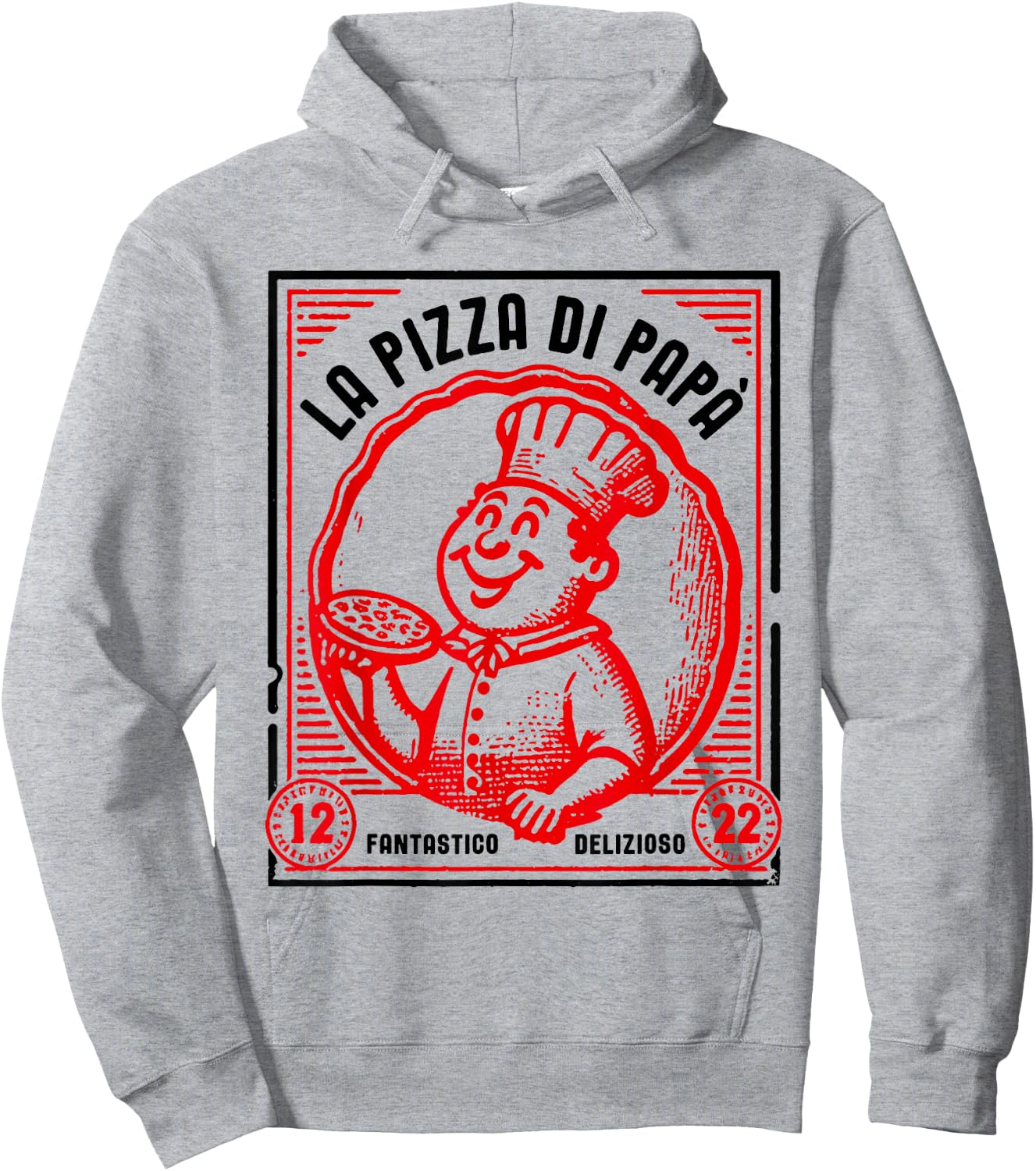 la Pizza di Papà , White Hoodie - Hoodie | Ash