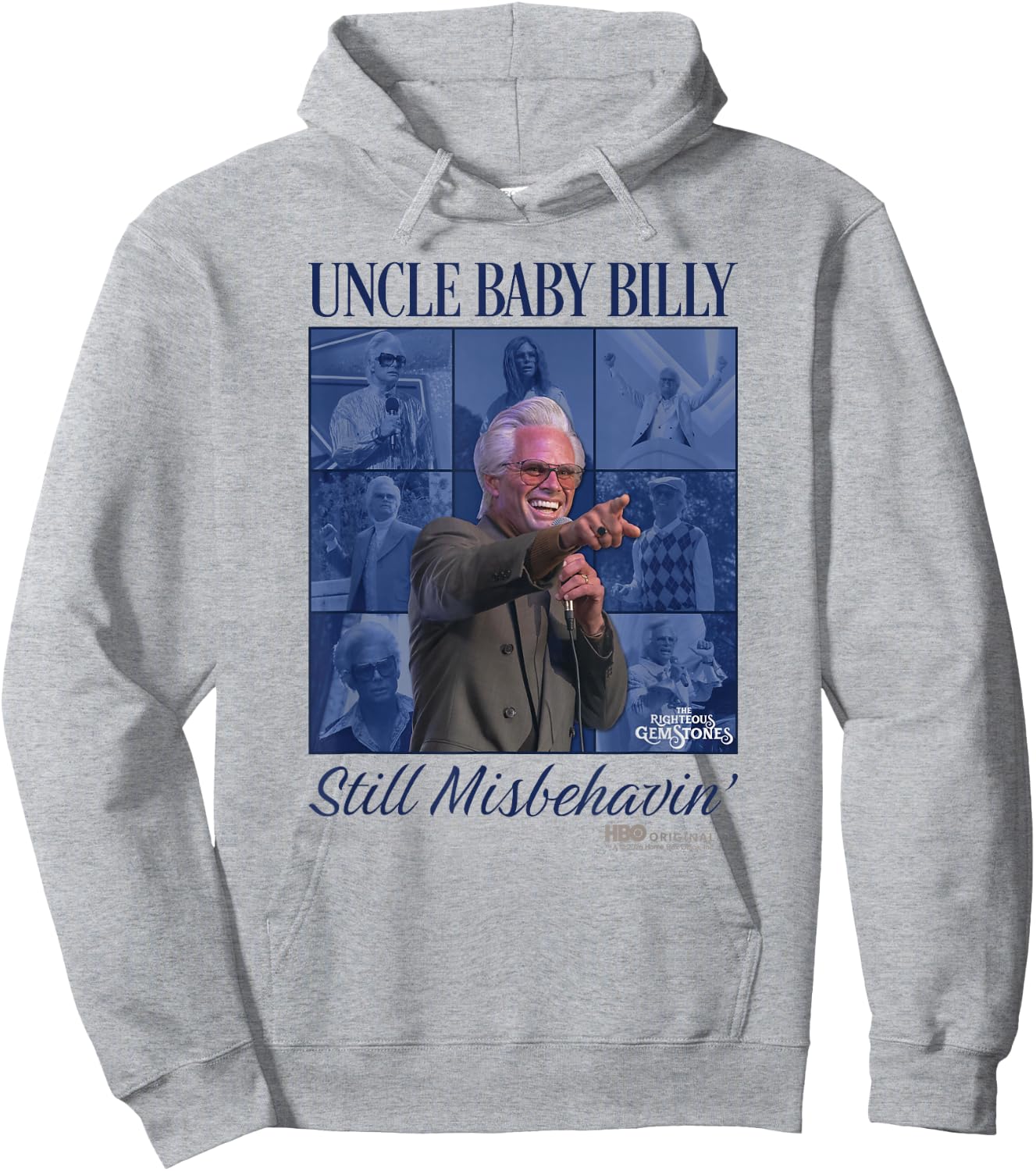 Righteous Gemstones Uncle Baby Billy Officially Licensed Hoodie - Hoodie | Ash