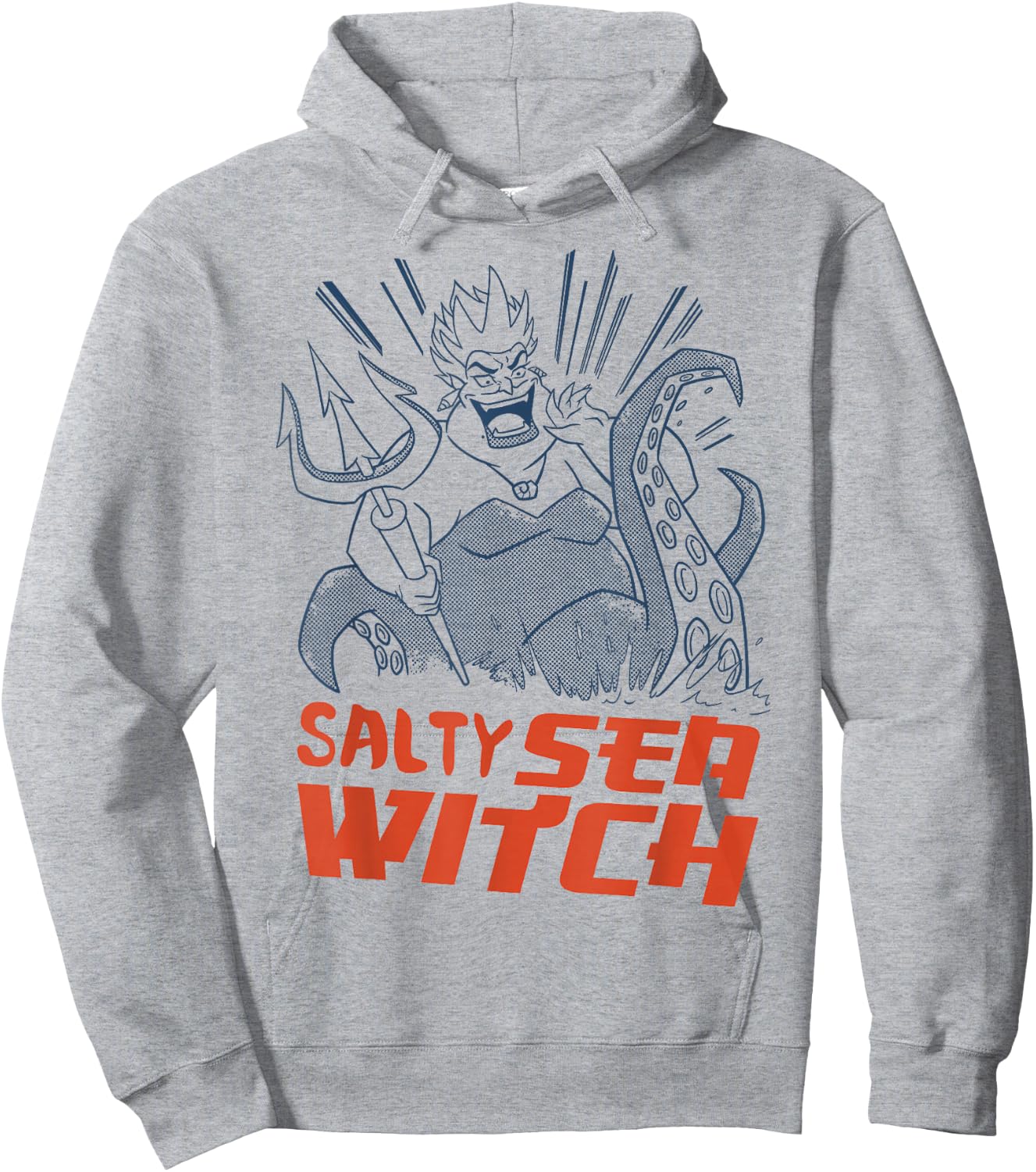 Disney The Little Mermaid Ursula Salty Witch Vintage Art Hoodie - Hoodie | Ash