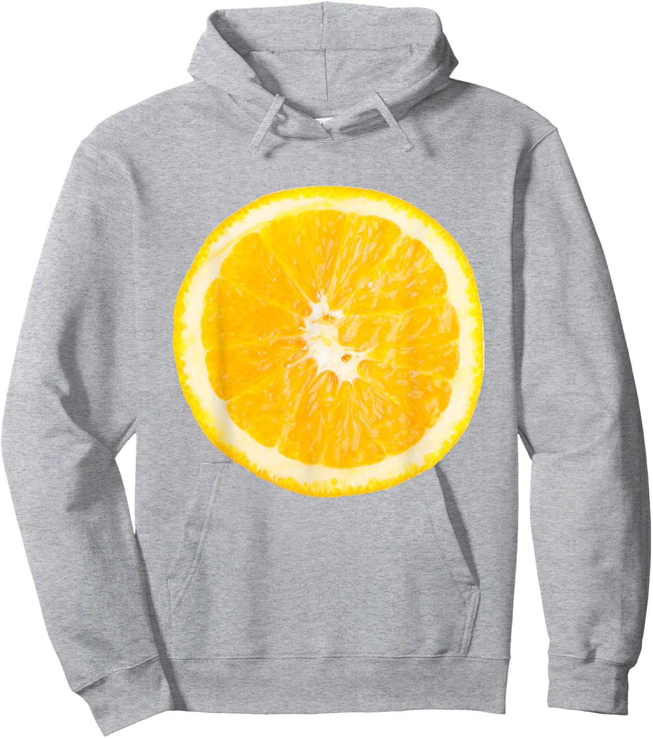 Orange Fruit Sliced Halloween Funny Halloween Design Hoodie - Hoodie | Ash