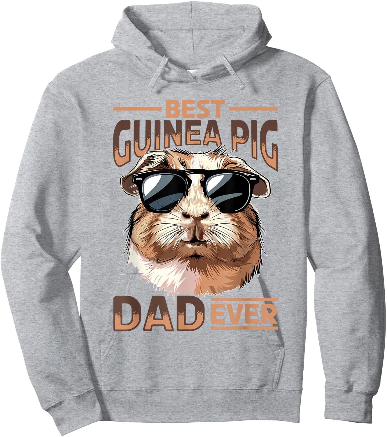 Funny Guinea Pig Pet Lover Rodent Animal Best Guinea Pig Dad Hoodie - Hoodie | Ash