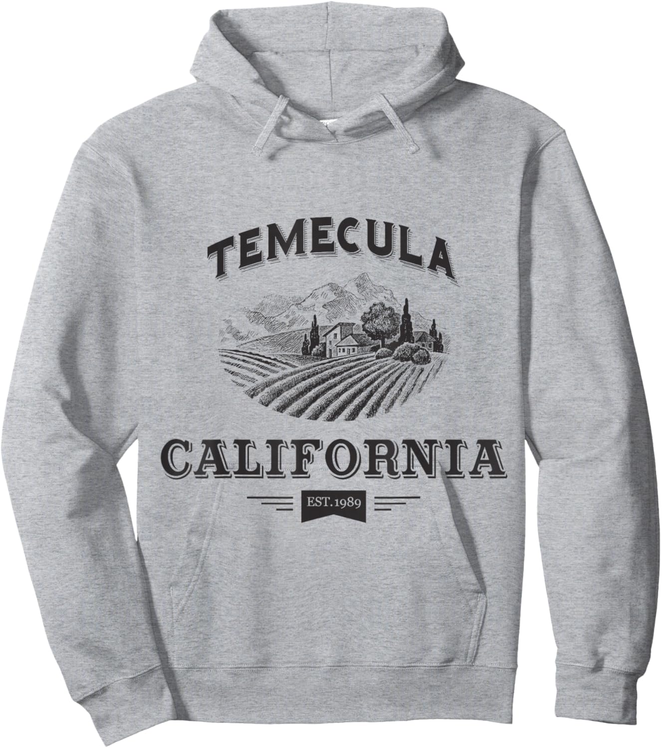 Temecula California Wine Country Hoodie - Hoodie | Ash