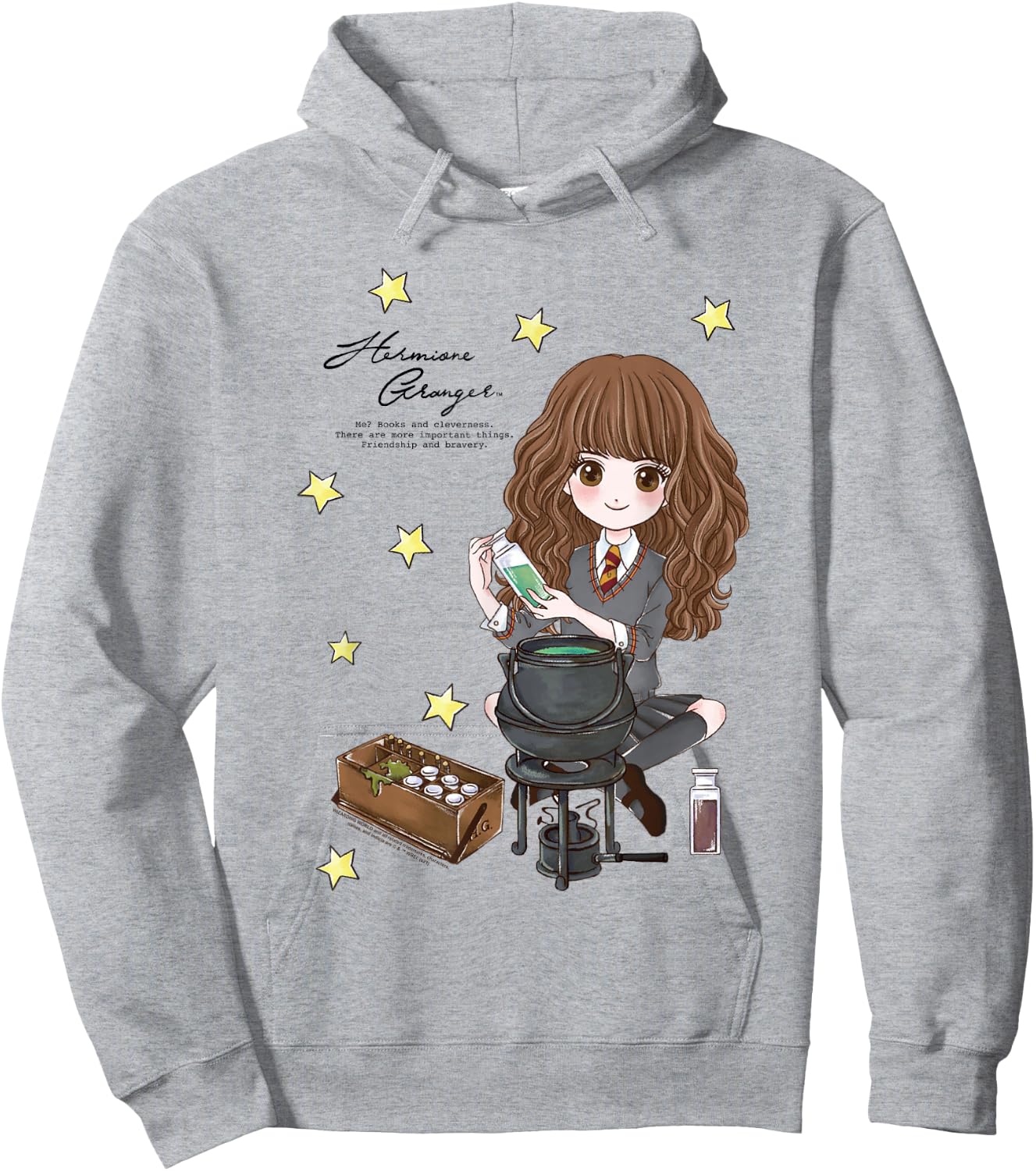Harry Potter Hermione Granger Quote and Stars Hoodie - Hoodie | Ash