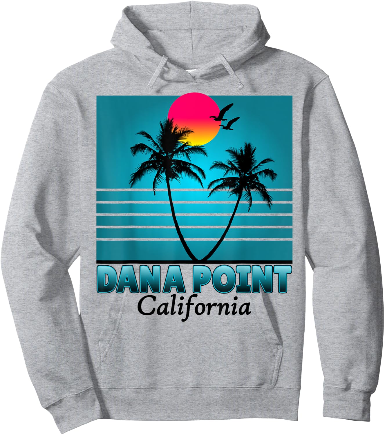 Dana Point California CA Summer seagulls Souvenirs Hoodie - Hoodie | Ash