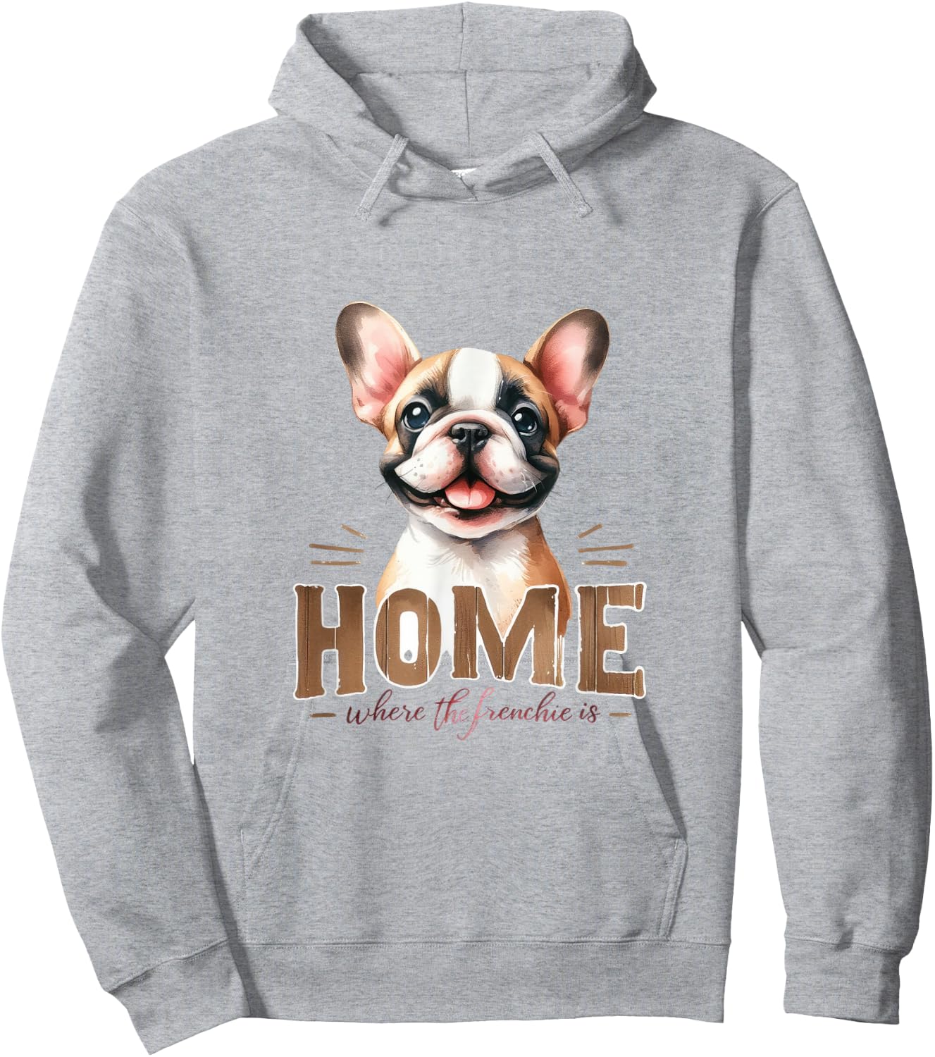 Funny & Cute Frenchie Dog - French Bulldog Hoodie - Hoodie | Ash