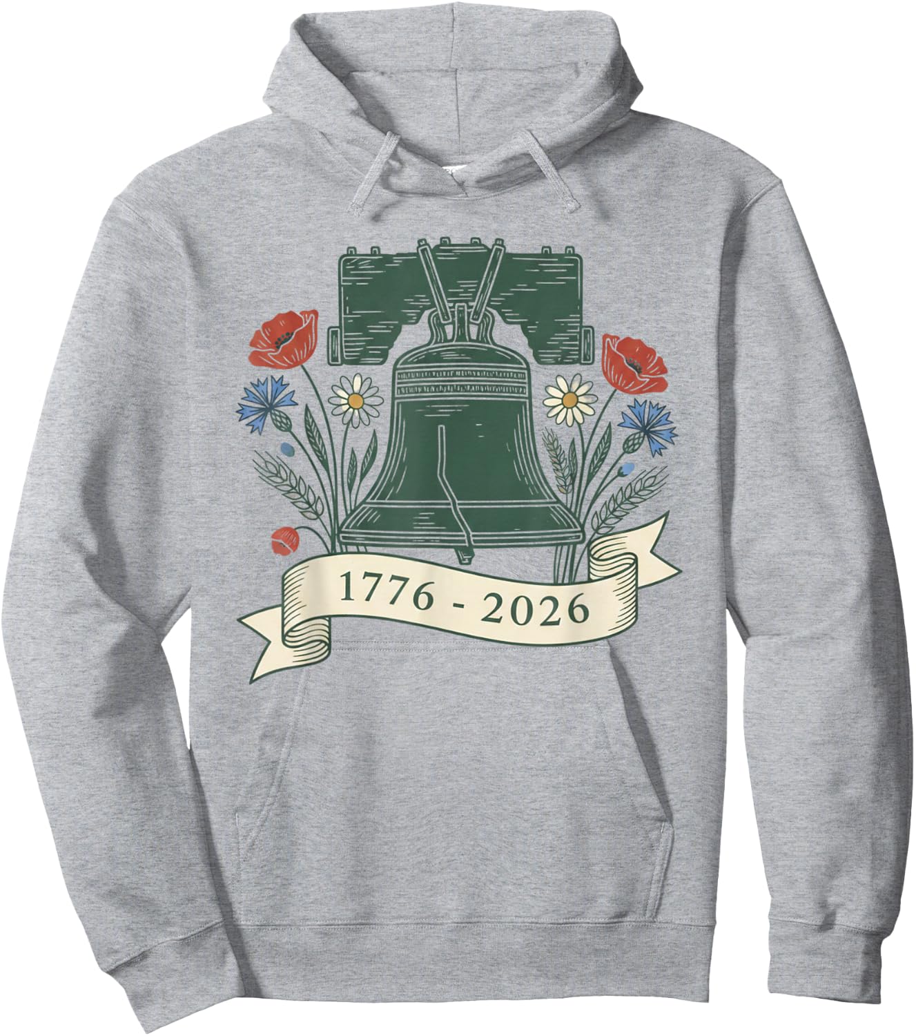 250th 4th of July American 250y 1776 2026 Independence Day Hoodie - Hoodie | Ash