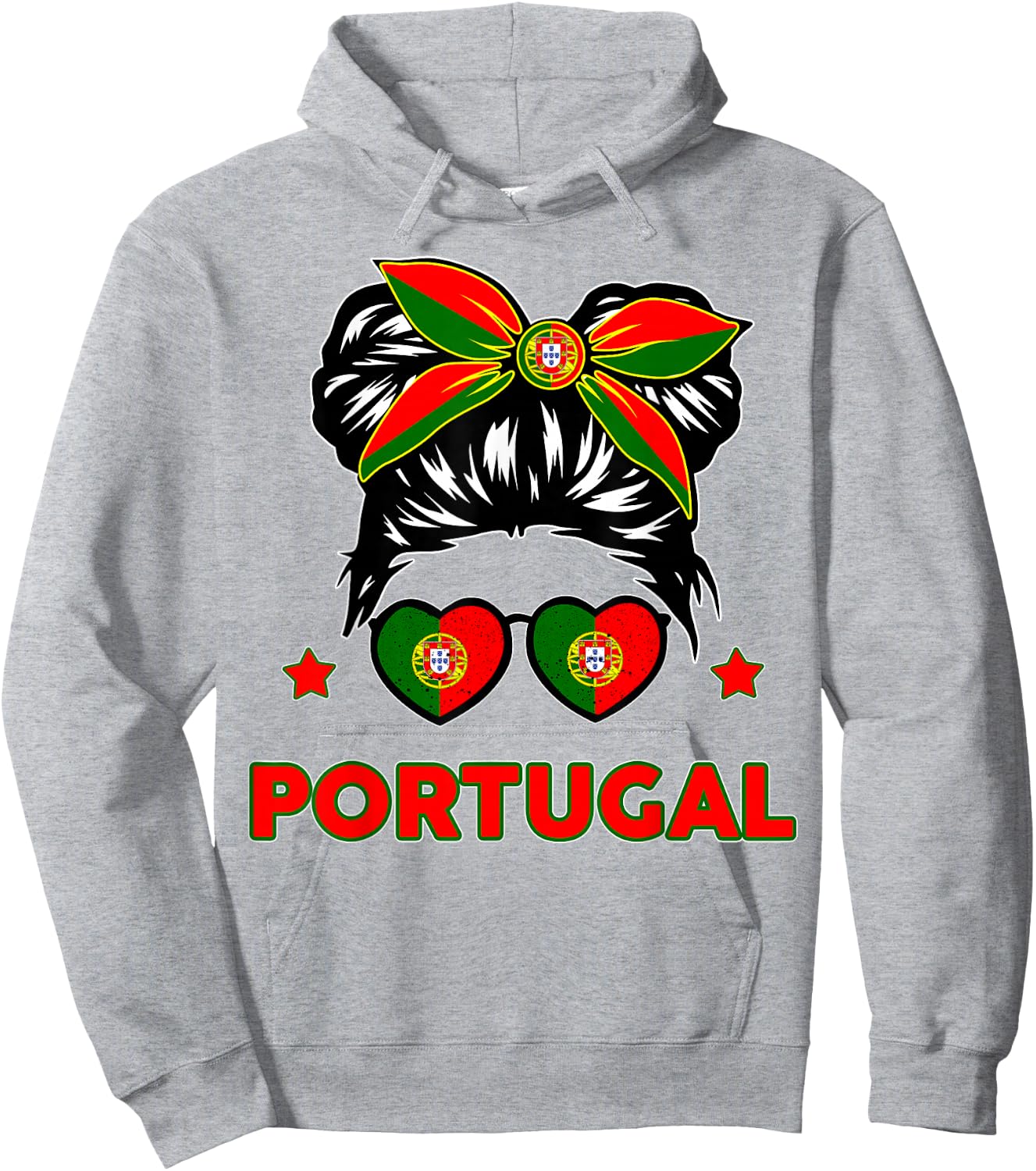 Toddler Girl Portugal Portuguese Flag Youth Baby Kids Hoodie - Hoodie | Ash