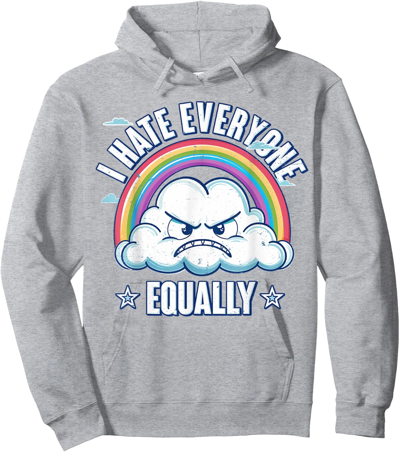 I Hate Everyone Equally Hoodie - Hoodie | Ash