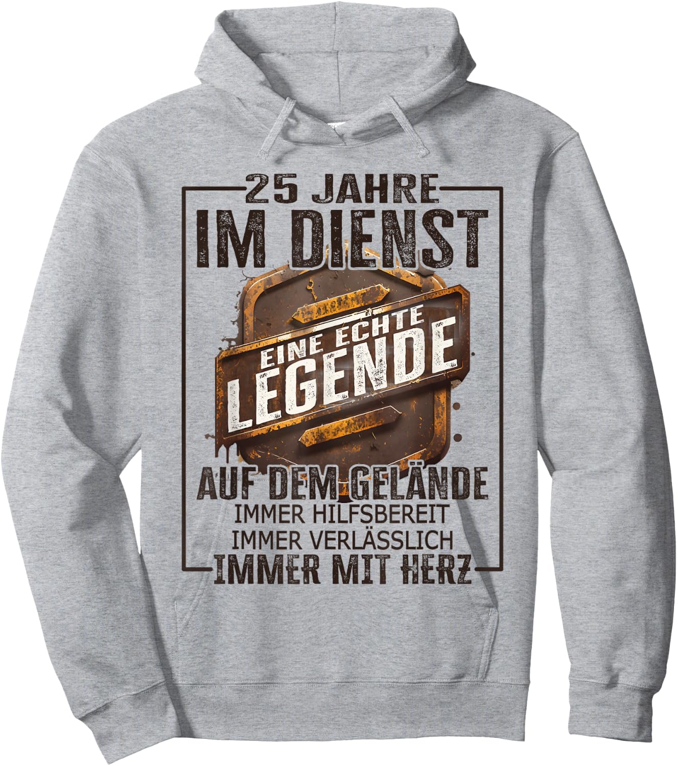 25 Jähriges Dienstjubiläum - Echte Legende 25 Jahre Jubiläum Hoodie - Hoodie | Ash