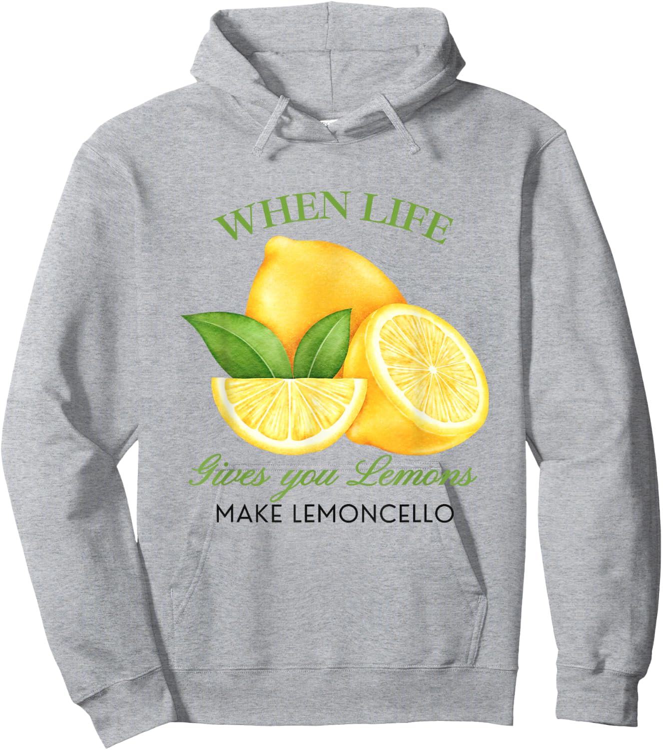 Wenn das Leben dir Zitronen gibt, mach Lemoncello lustige süße Frauen Hoodie - Hoodie | Ash