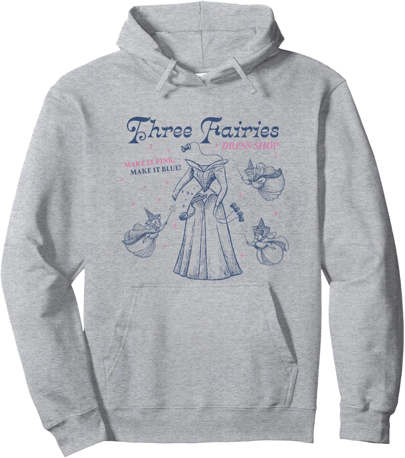 Disney Cinderella Three Fairies Making It Big Chest Poster Hoodie - Hoodie | Ash