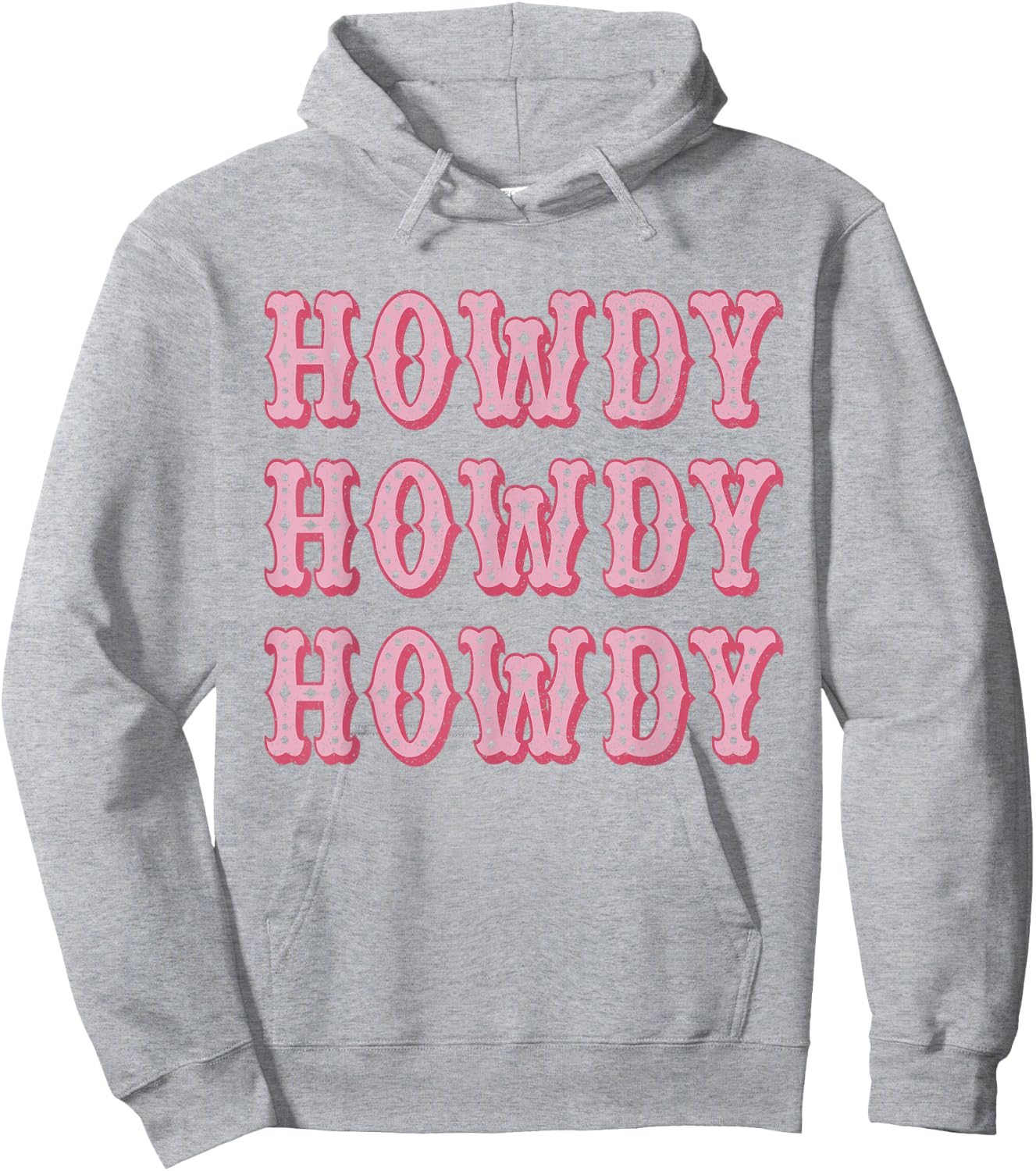 Vintage White Howdy Rodeo Western Country Southern Cowgirl Hoodie - Hoodie | Ash