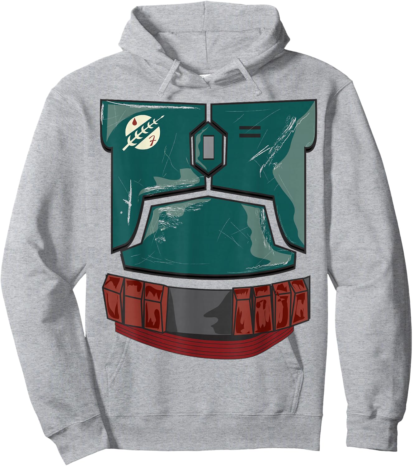 Star Wars Halloween Boba Fett Costume Hoodie - Hoodie | Ash