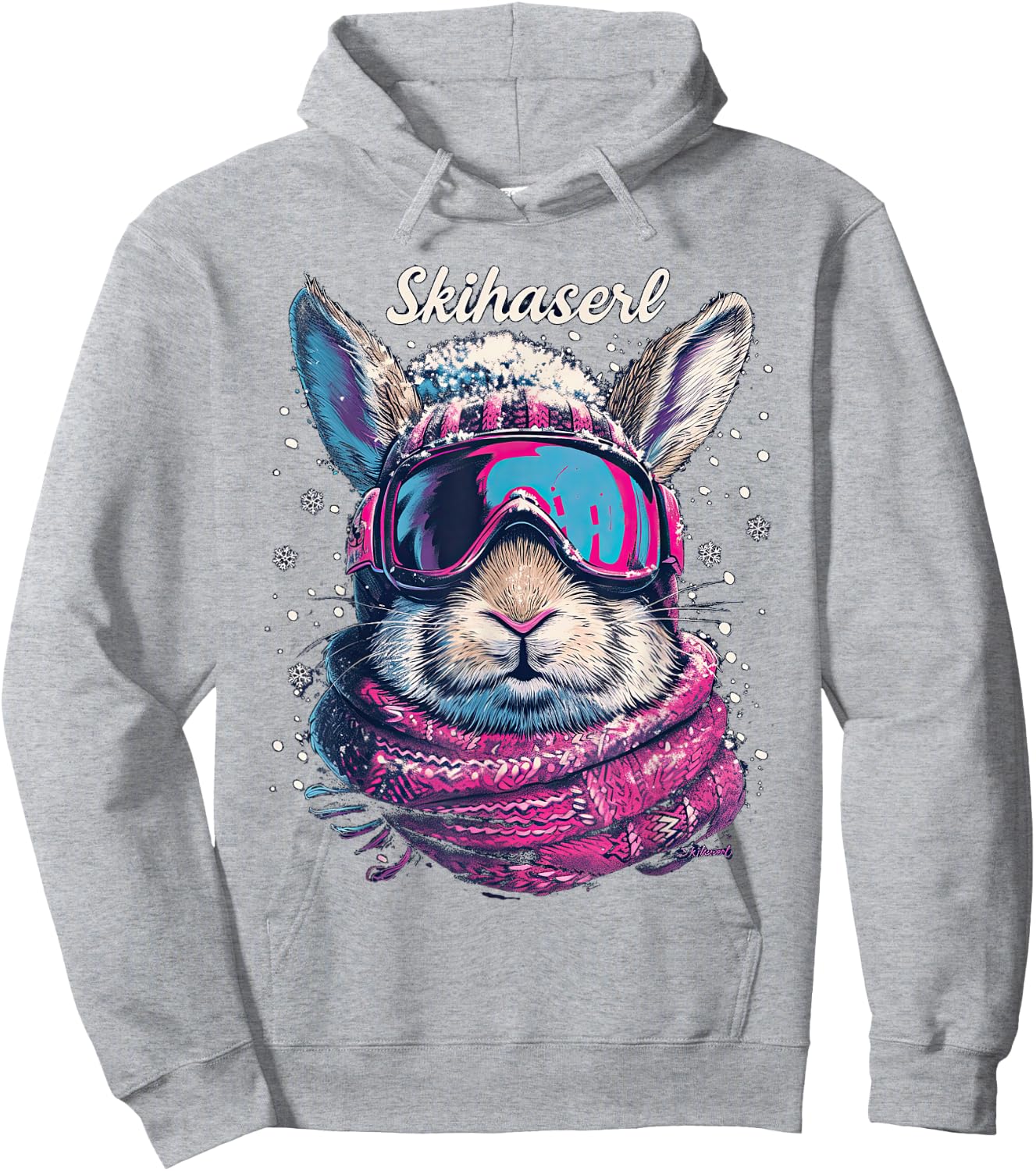 Skihaserl Apres Ski Haserl Skier Winter Women's , White Hoodie - Hoodie | Ash