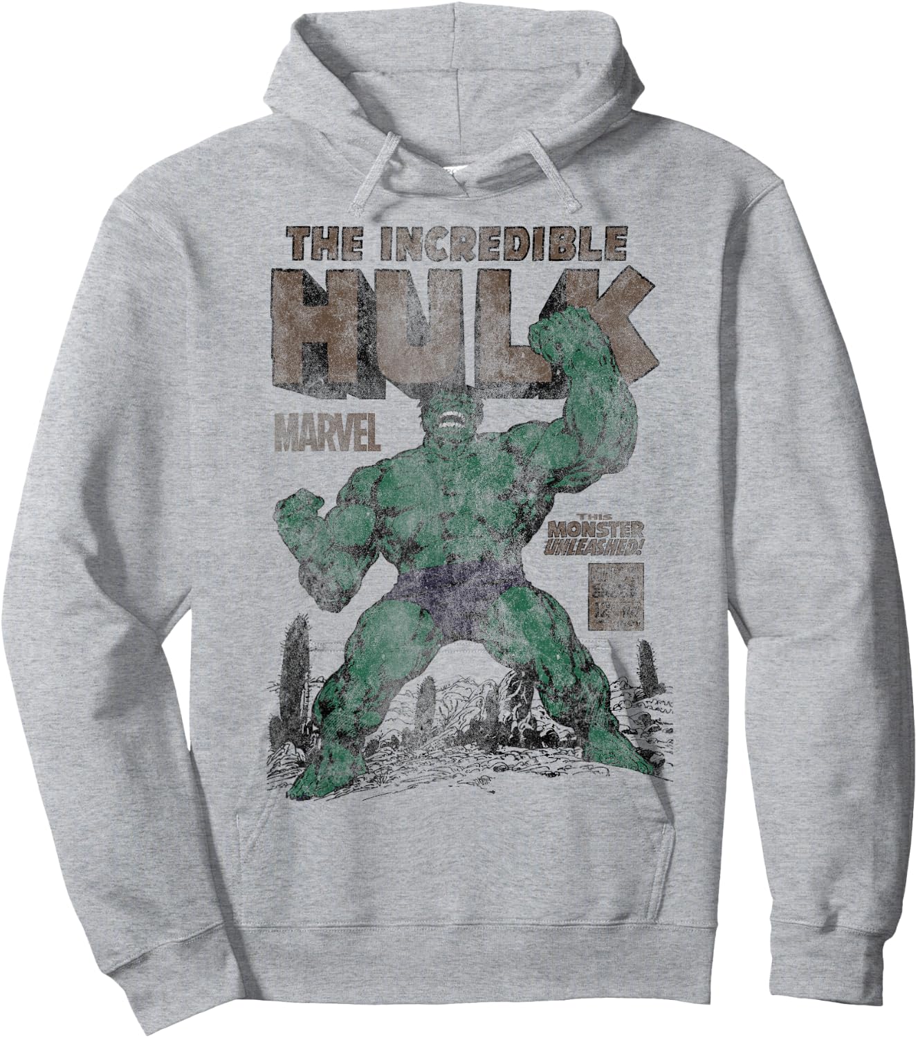 Marvel Hulk The Incredible Hulk Monster Unleashed , gray Hoodie - Hoodie | Ash