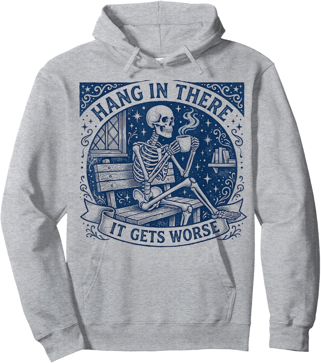 Dunkler Humor, bleib dran, es Wird schlimmer, lustig Hoodie - Hoodie | Ash
