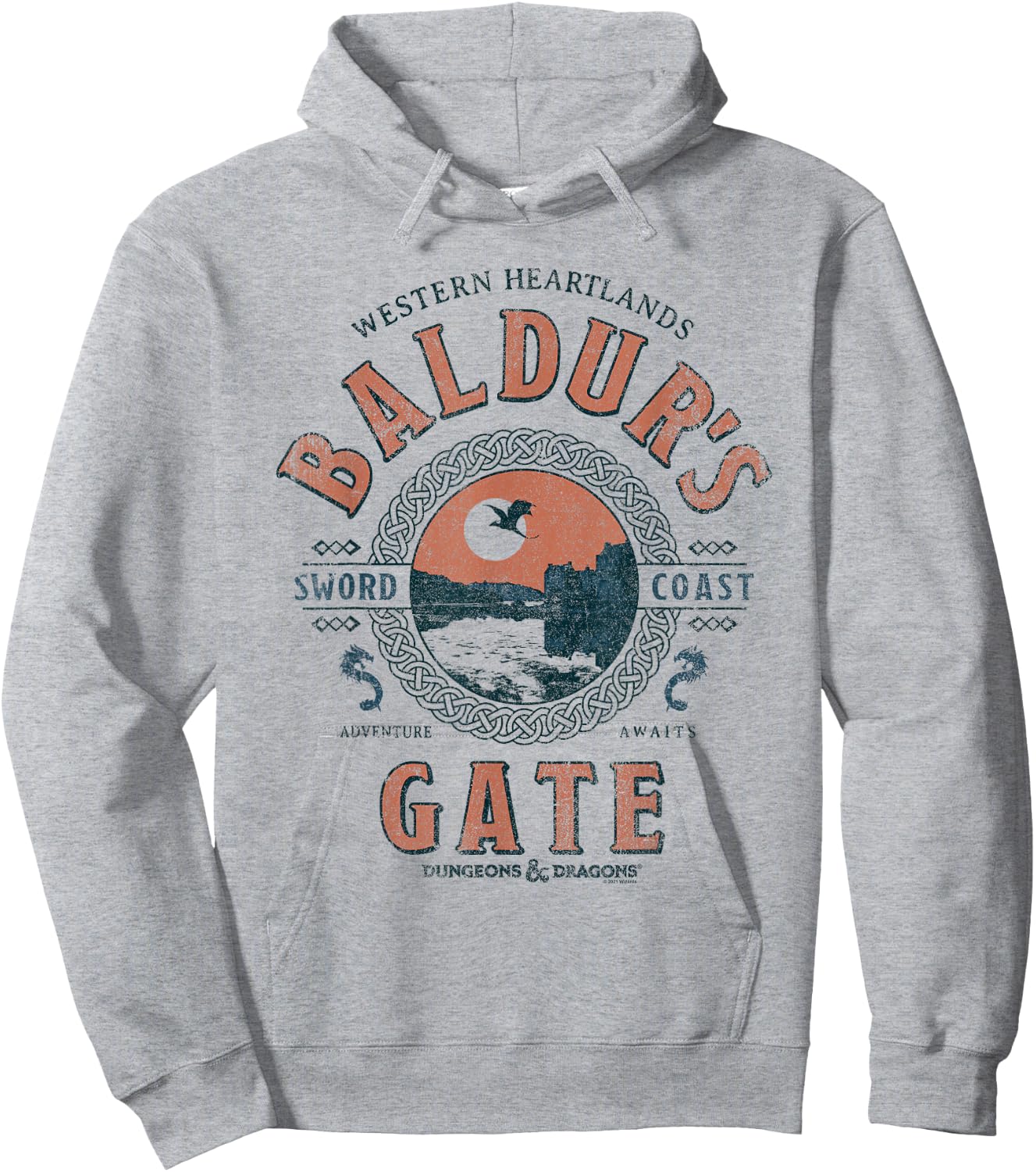 Dungeons & Dragons Adventure Awaits at Baldur's Gate , White Hoodie - Hoodie | Ash
