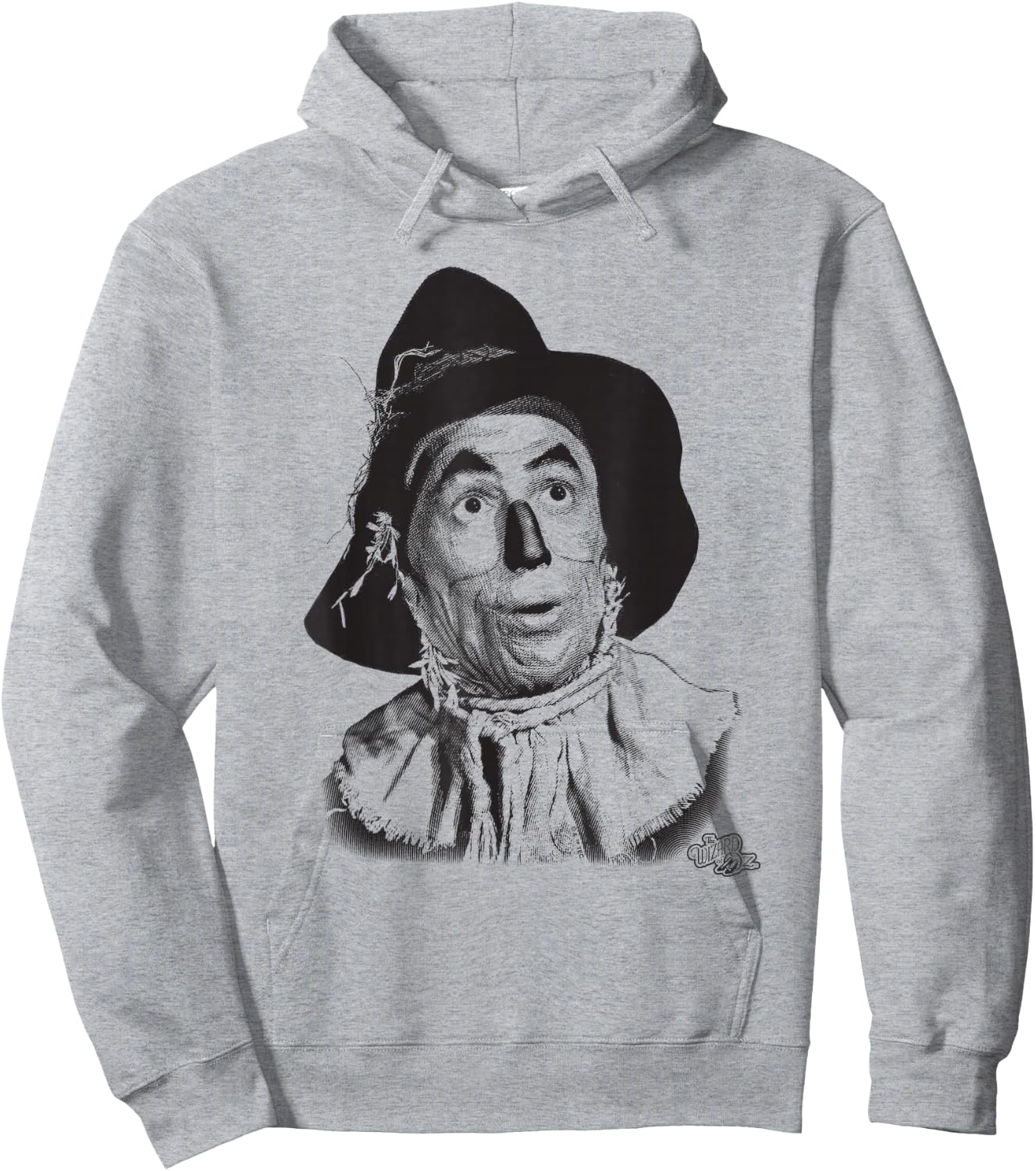 The Wizard of Oz Scarecrow Headshot Hoodie - Hoodie | Ash