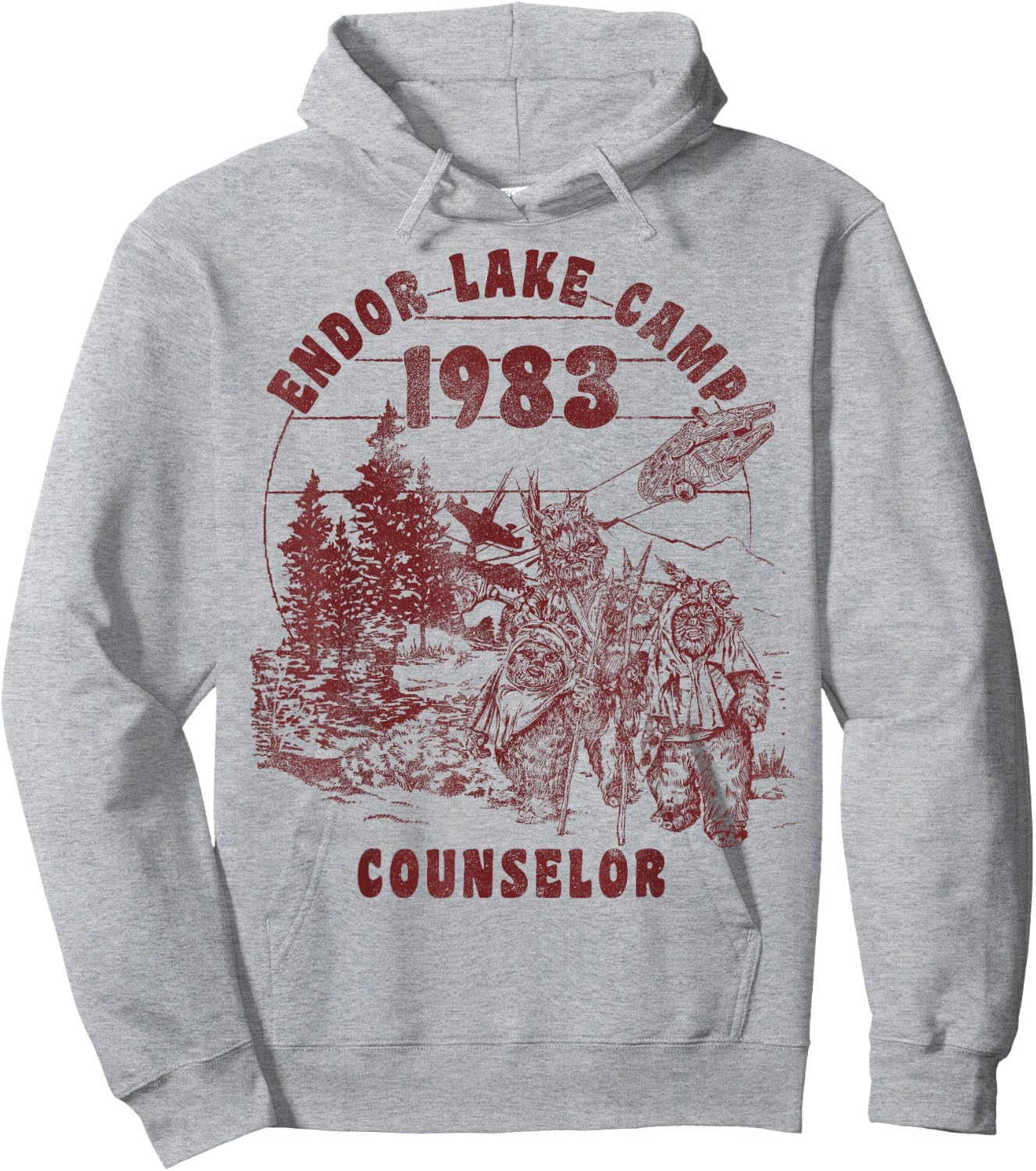 Star Wars Endor Camp Counselor Hoodie - Hoodie | Ash
