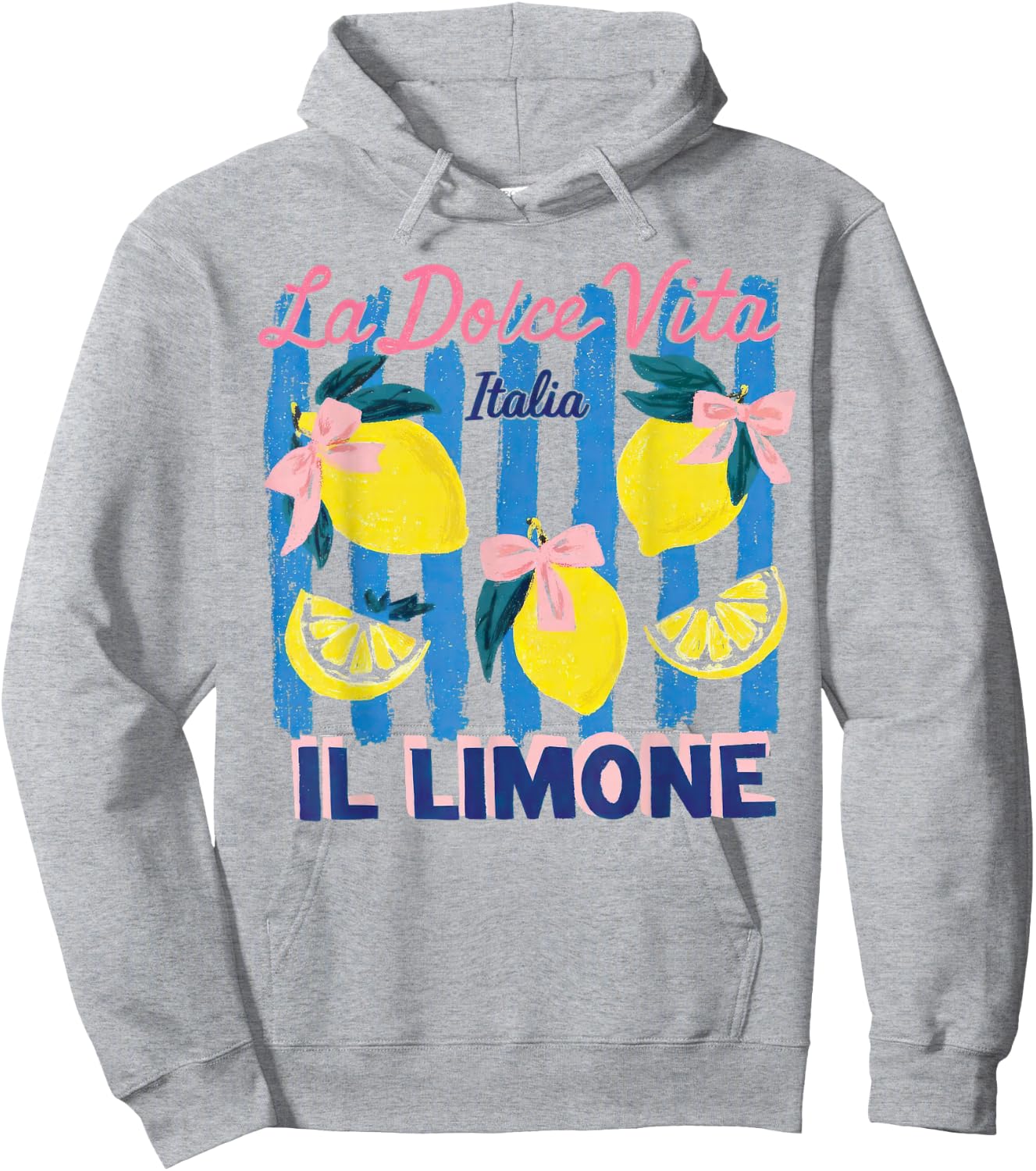 La Dolce Vita Italia Il Limone Vintage Lemon Summer Women Hoodie - Hoodie | Ash