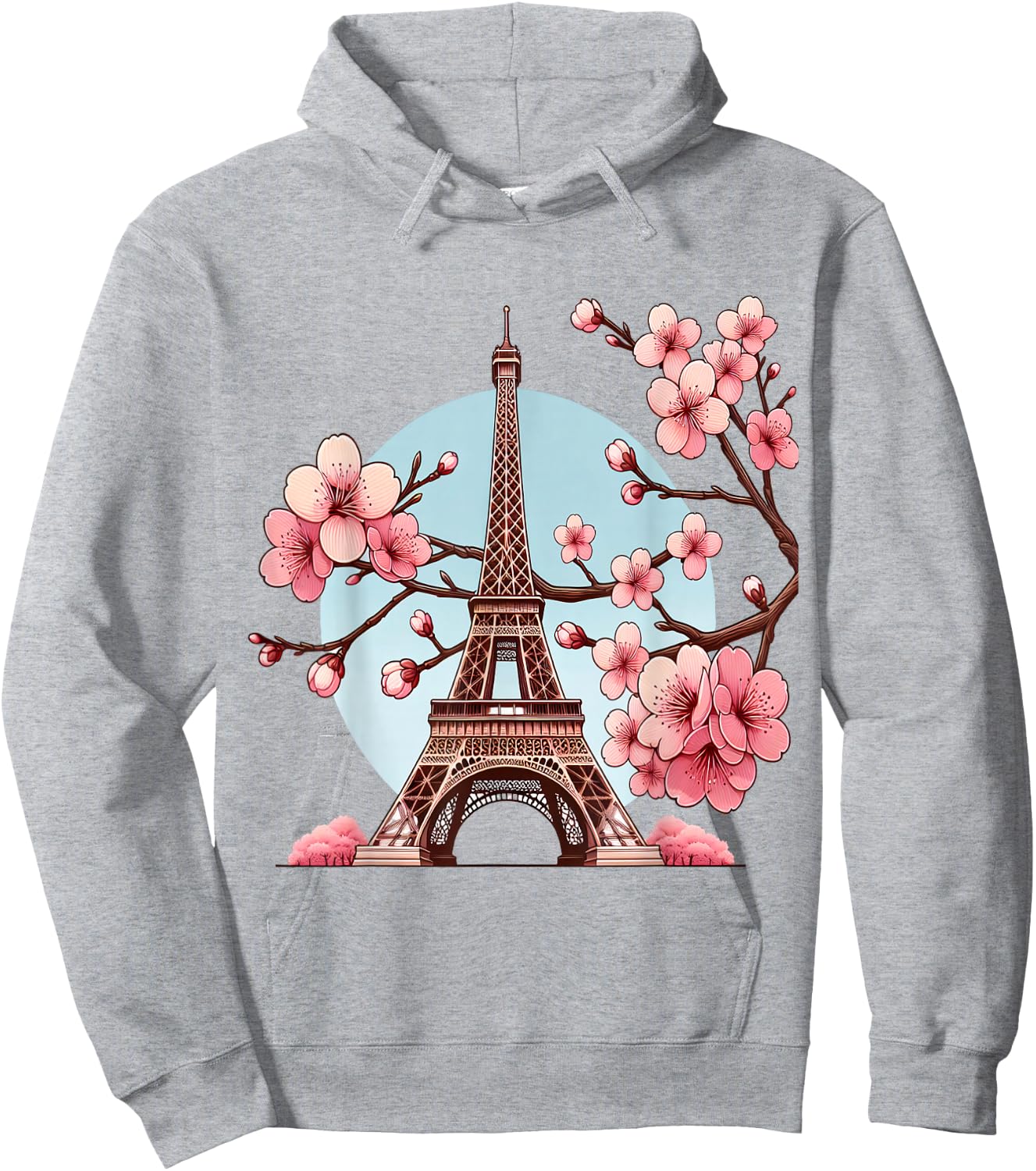 Paris Eiffel Tower , White, S Hoodie - Hoodie | Ash