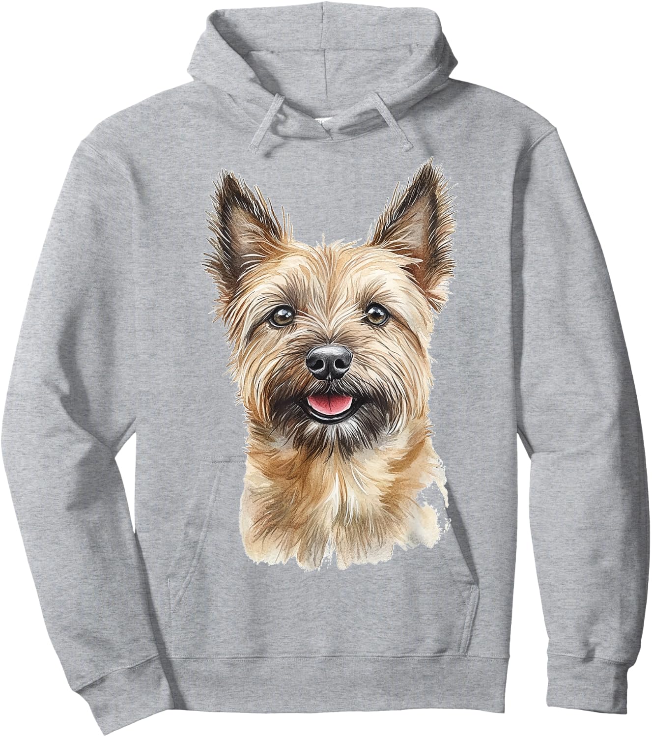 Cairn Terrier Dog Graphic Pet Artwork Cairn Terrier Men Women Kids Hoodie - Hoodie | Ash