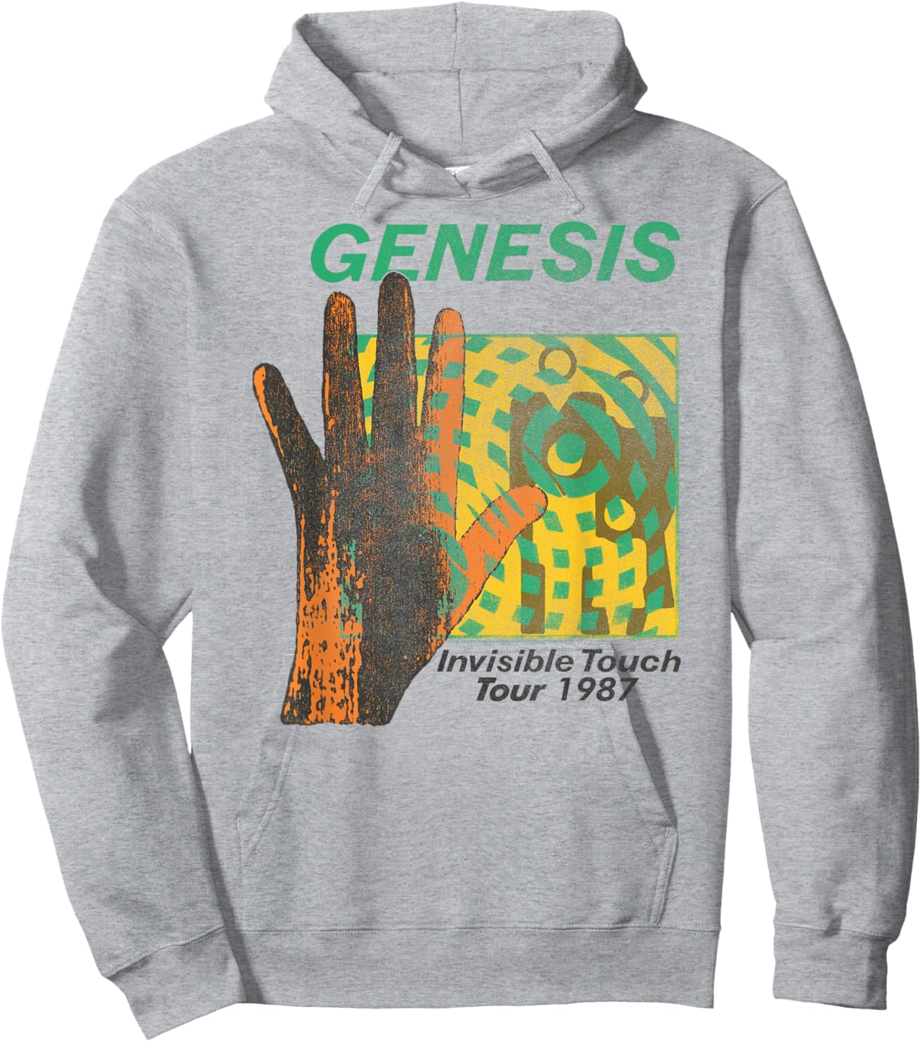 Offiziell Genesis Invisible Touch Tour 1987 Art Rock Hoodie - Hoodie | Ash