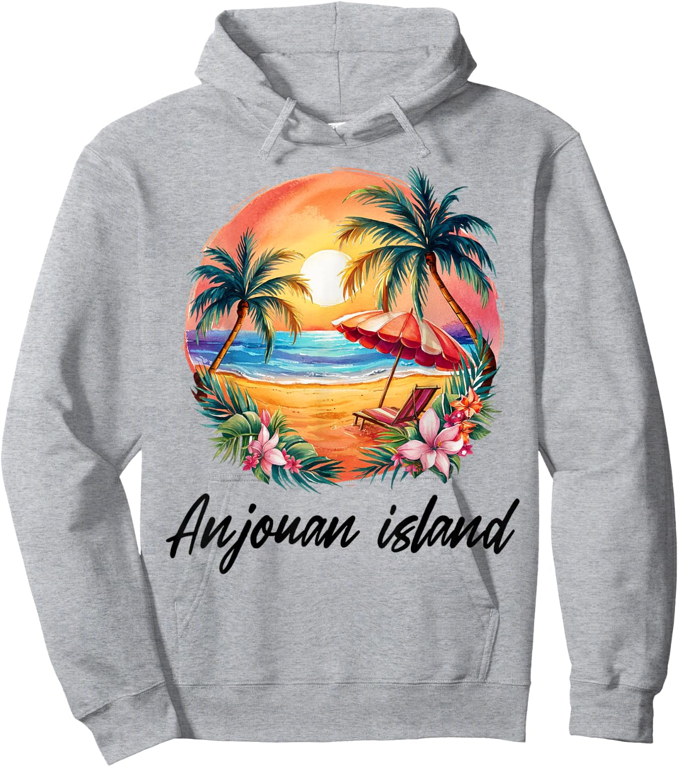 Travel island of Anjouan, Comoro Summer Tourist Holidays , white, S Hoodie - Hoodie | Ash