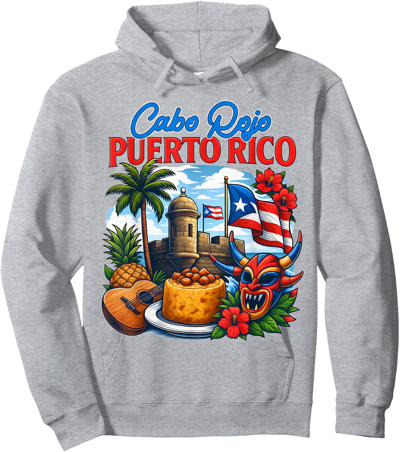 Cabo Rojo Puerto Rico Vacation Matching Family Group Travel Hoodie - Hoodie | Ash
