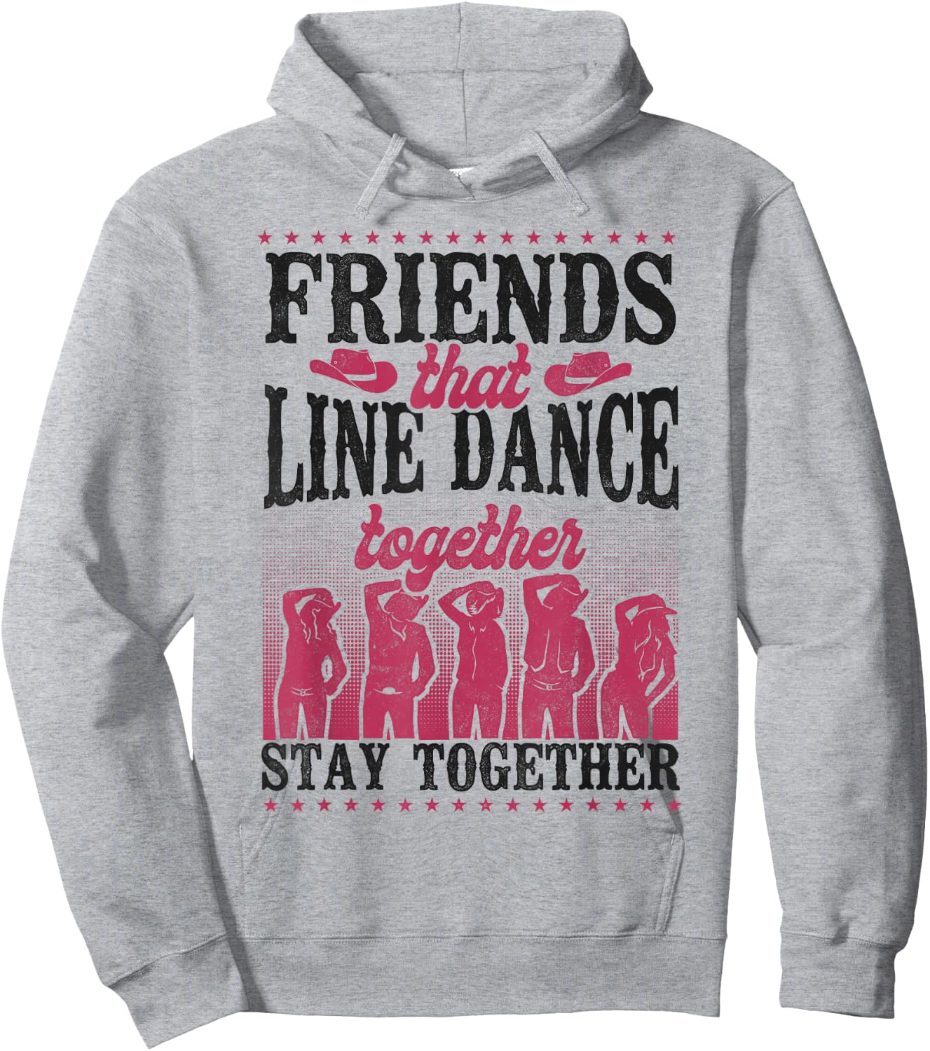 Line Dancing Dance Teacher Friends Buddies Besties Friends Hoodie - Hoodie | Ash