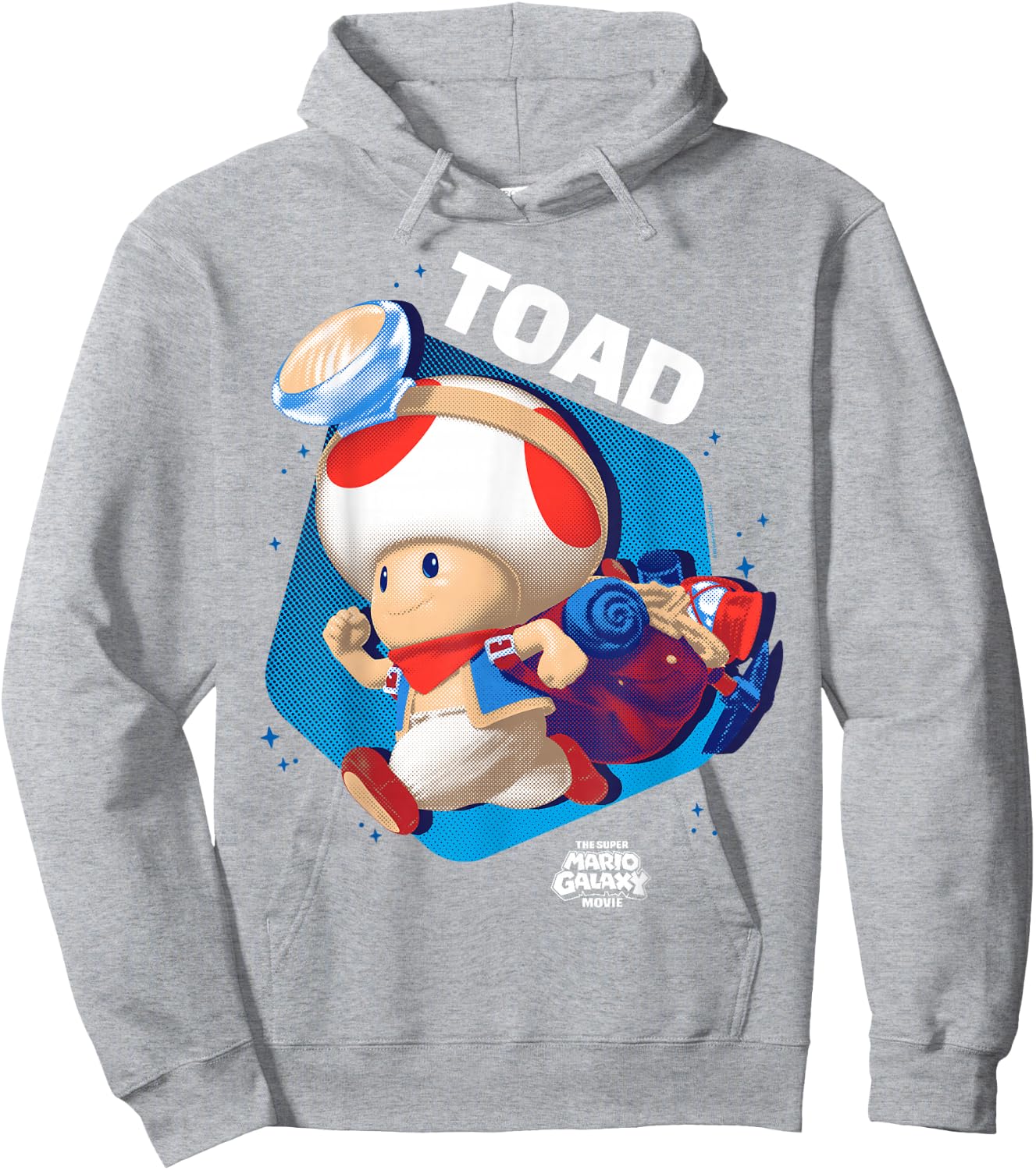 The Super Mario Galaxy Movie Toad Galactic Run Hoodie - Hoodie | Ash