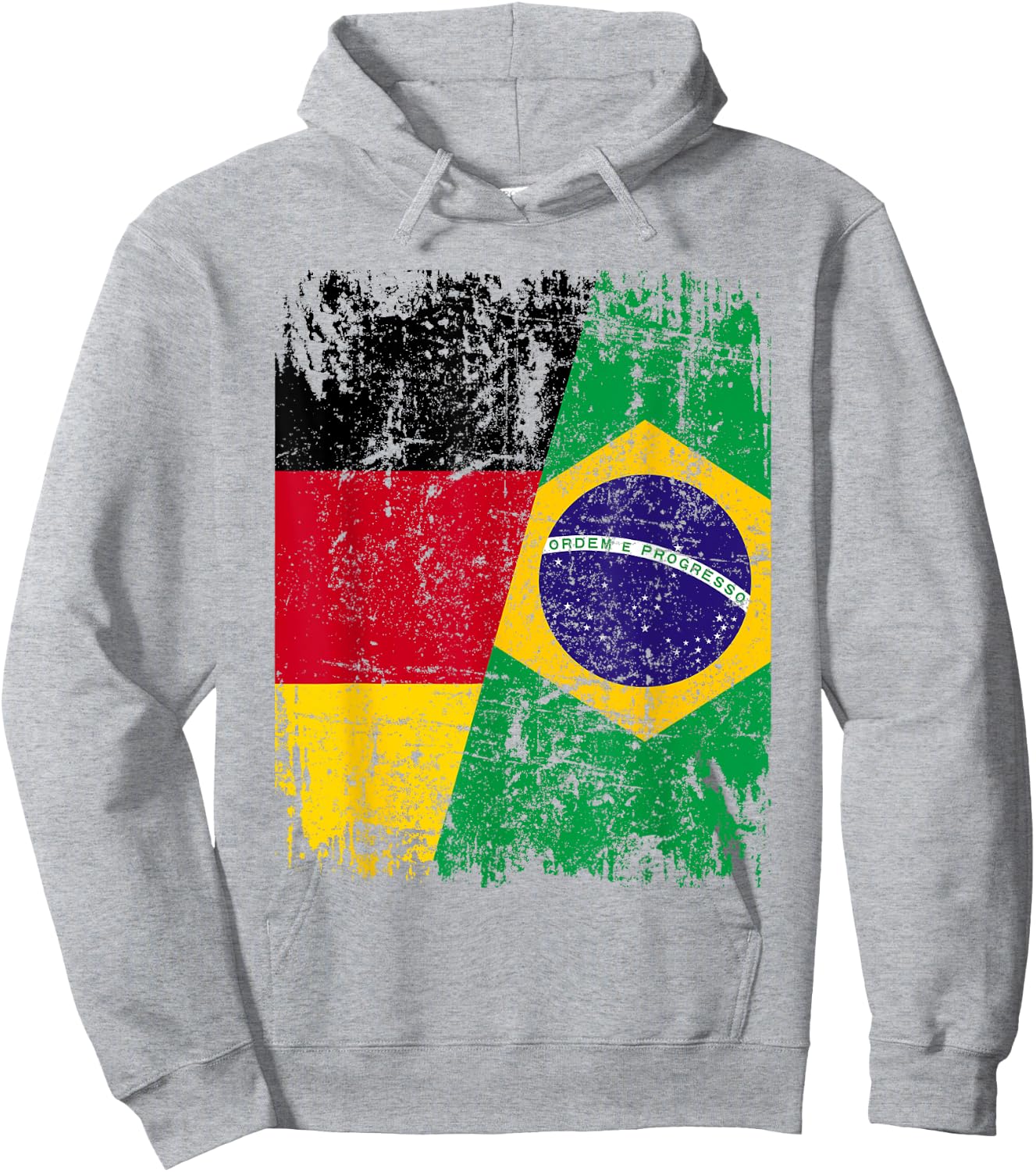Brazil Germany Flag Women's Men's Children's Brazil , White Hoodie - Hoodie | Ash