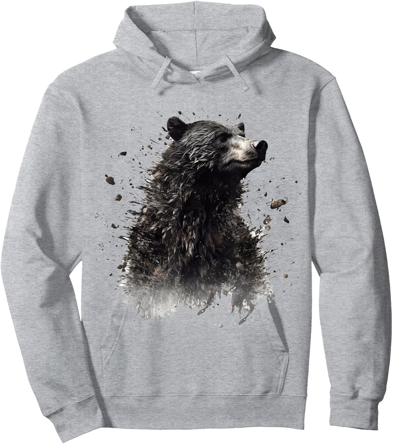 Bear - Animal Art Forest Animals Bear Hoodie - Hoodie | Ash